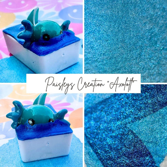 Axolotl | Neon Blend | Handmade Watercolors | Handmade Paint | Watercolors | Watercolor | Watercolor Artist