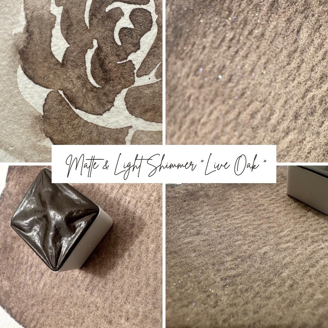 Live Oak | Shimmer Blend | Handmade Watercolors | Handmade Paint | Watercolors | Watercolor | Watercolor Artist