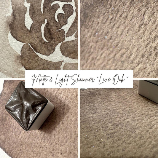 Live Oak | Shimmer Blend | Handmade Watercolors | Handmade Paint | Watercolors | Watercolor | Watercolor Artist