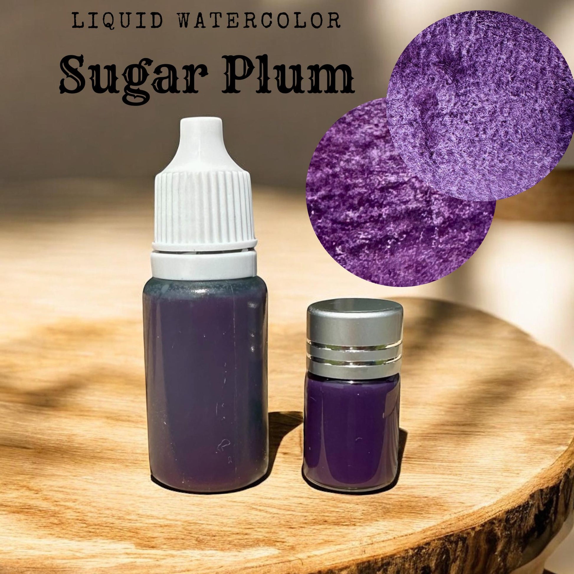 Sugar Plum | Liquid Watercolor | Matte Watercolors | Handmade Watercolors | Granulating Matte | Matte Florals | Boho Series | Watercolors