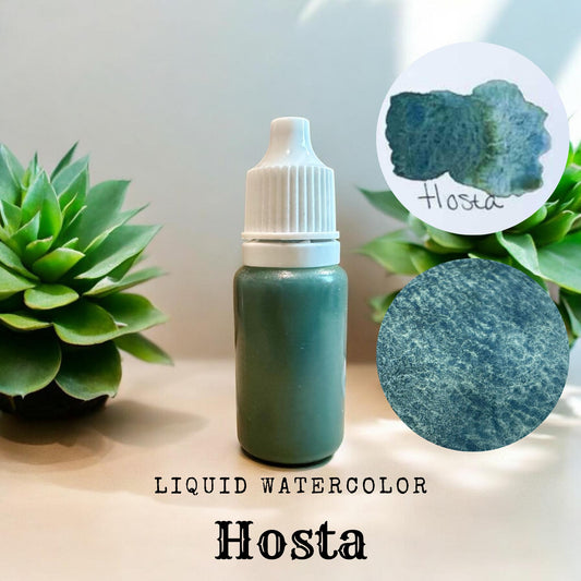 Hosta | Liquid Watercolor | Matte Watercolors | Handmade Watercolors | Granulating Matte | Matte Florals | Boho Series | Watercolors