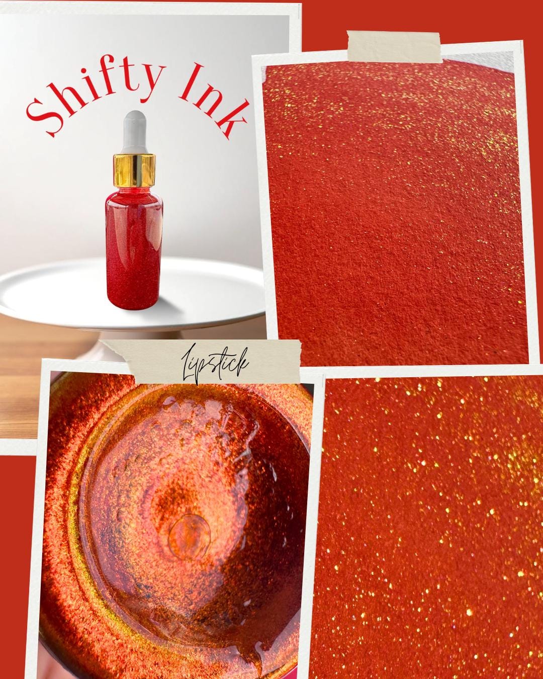Lipstick | Shifting Ink | Handmade Ink | Calligrapby | Stencils | Handmade Cards| Watercolor Art | Colorshift Ink | Shimmer Ink