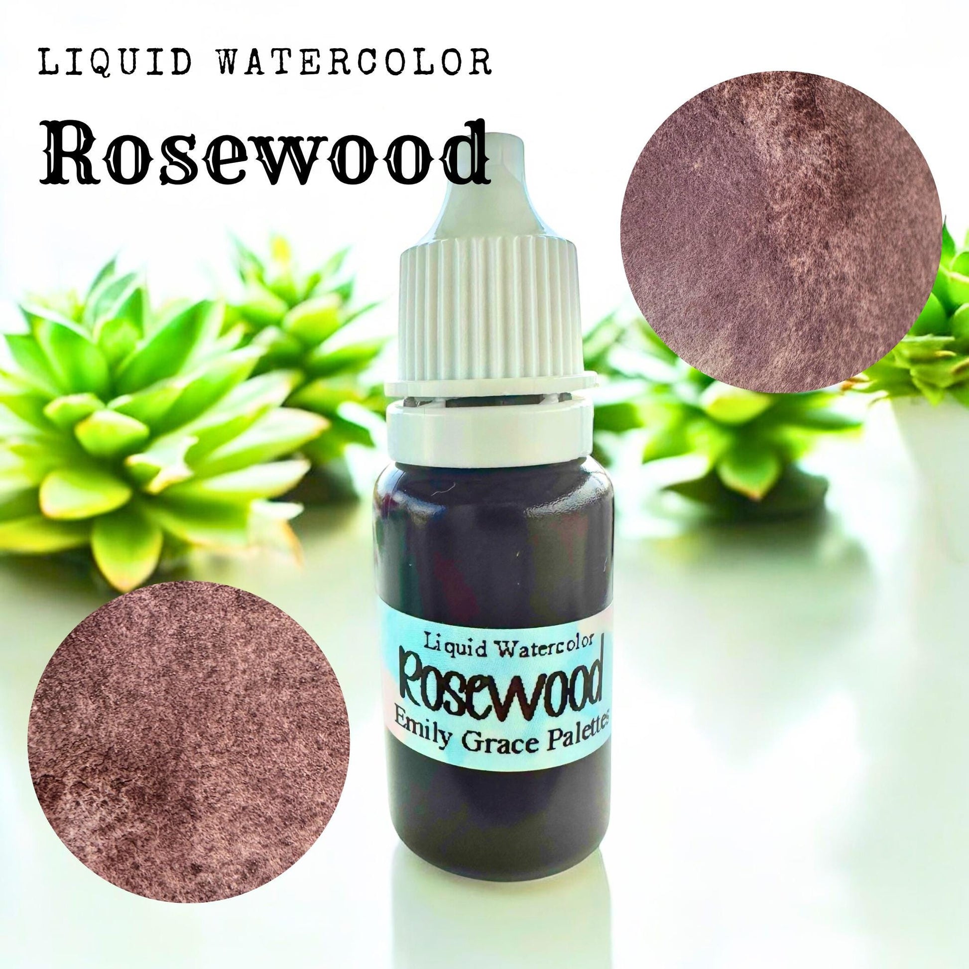 Rosewood | Liquid Watercolor | Matte Watercolors | Handmade Watercolors | Granulating Matte | Matte Florals | Boho Series | Watercolors