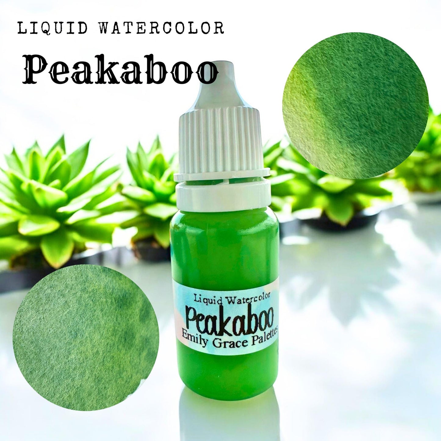 Peakaboo | Liquid Watercolor | Matte Watercolors | Handmade Watercolors | Granulating Matte | Matte Florals | Boho Series | Watercolors