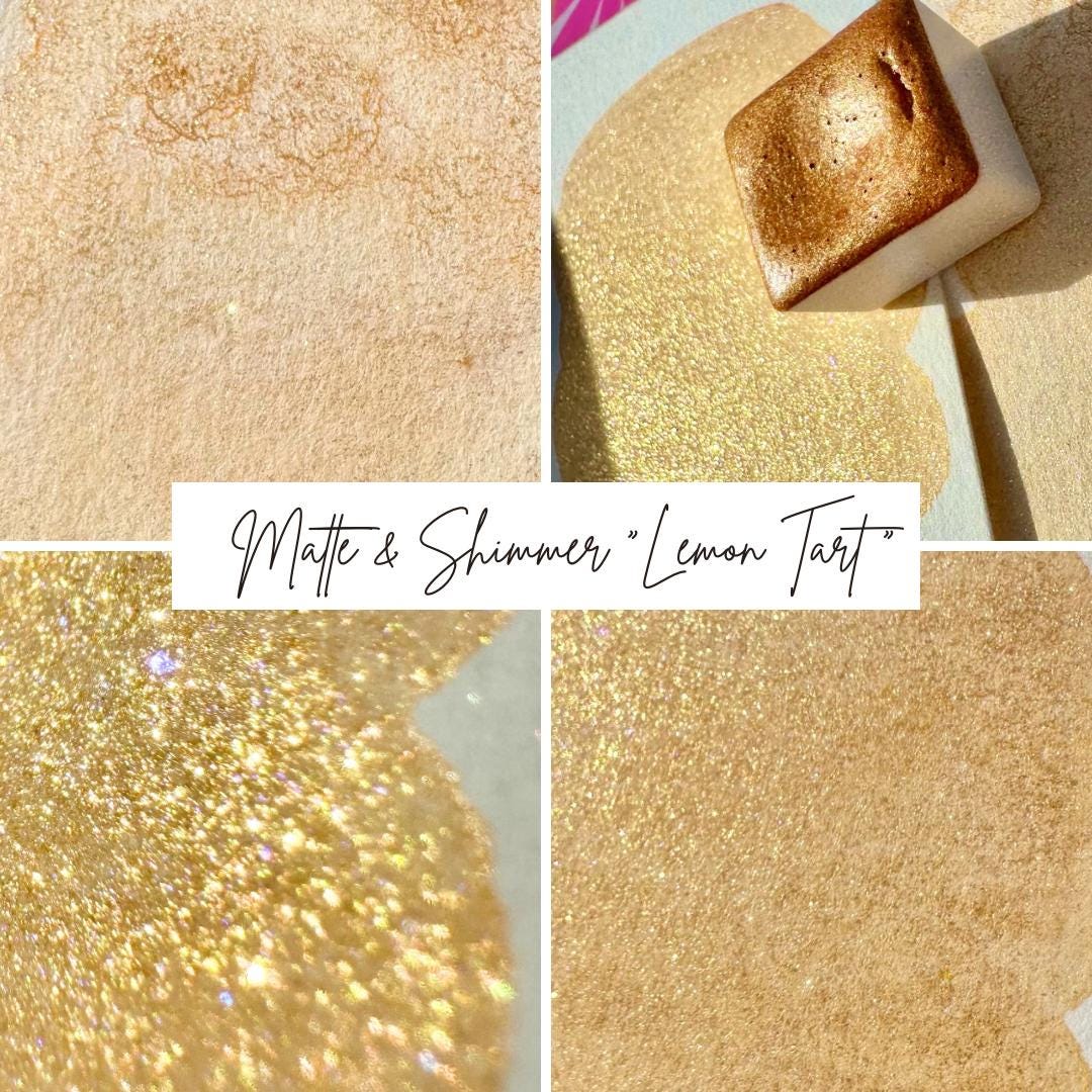 Lemon Tart | Shimmer Blend | Handmade Watercolors | Handmade Paint | Watercolors | Watercolor | Watercolor Artist