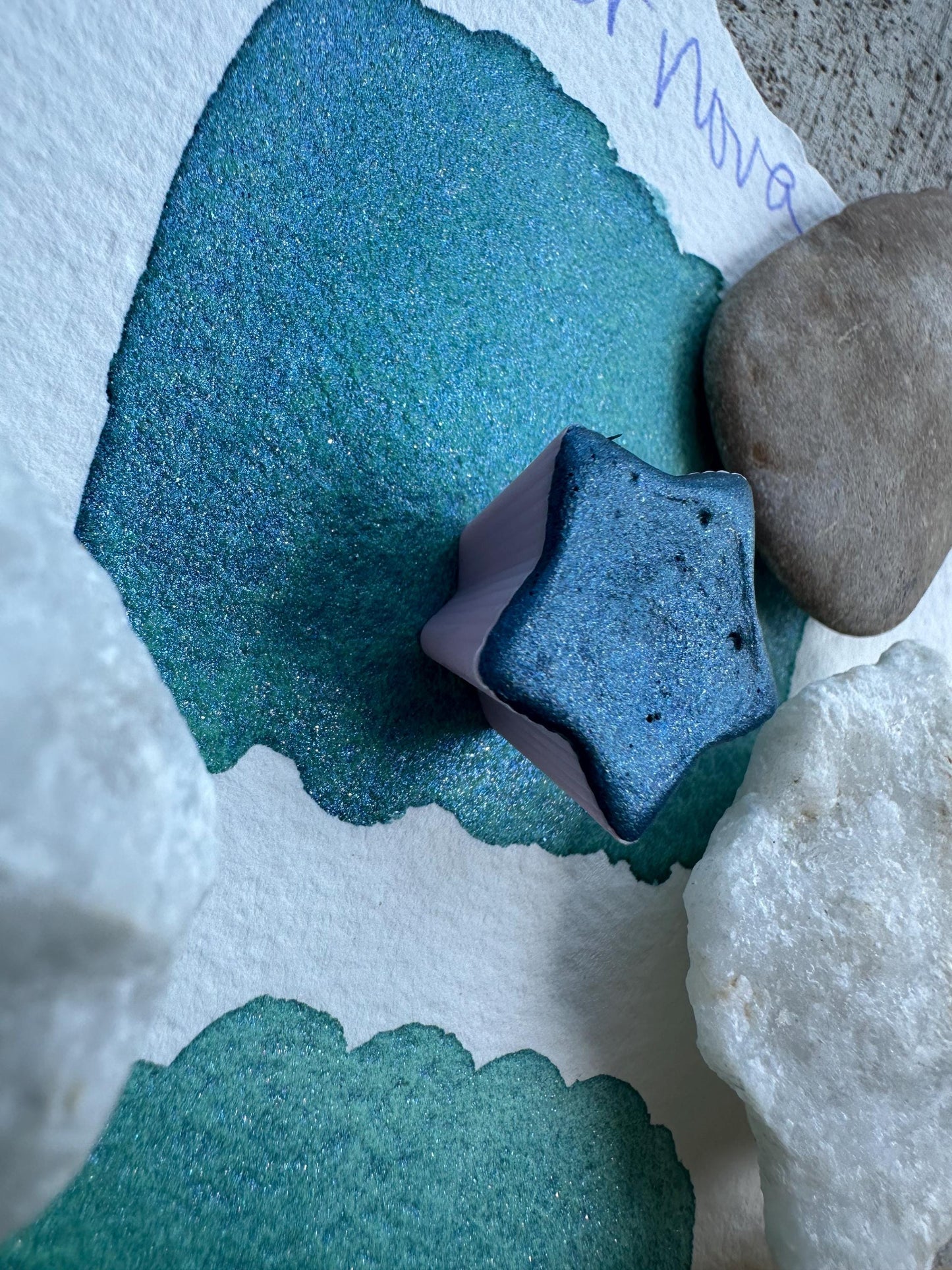 Star Pan Watercolors! SUPERNOVA | Handmade Watercolors | Handmade Paint | Watercolors | Watercolor | Watercolor Artist | Half pan size