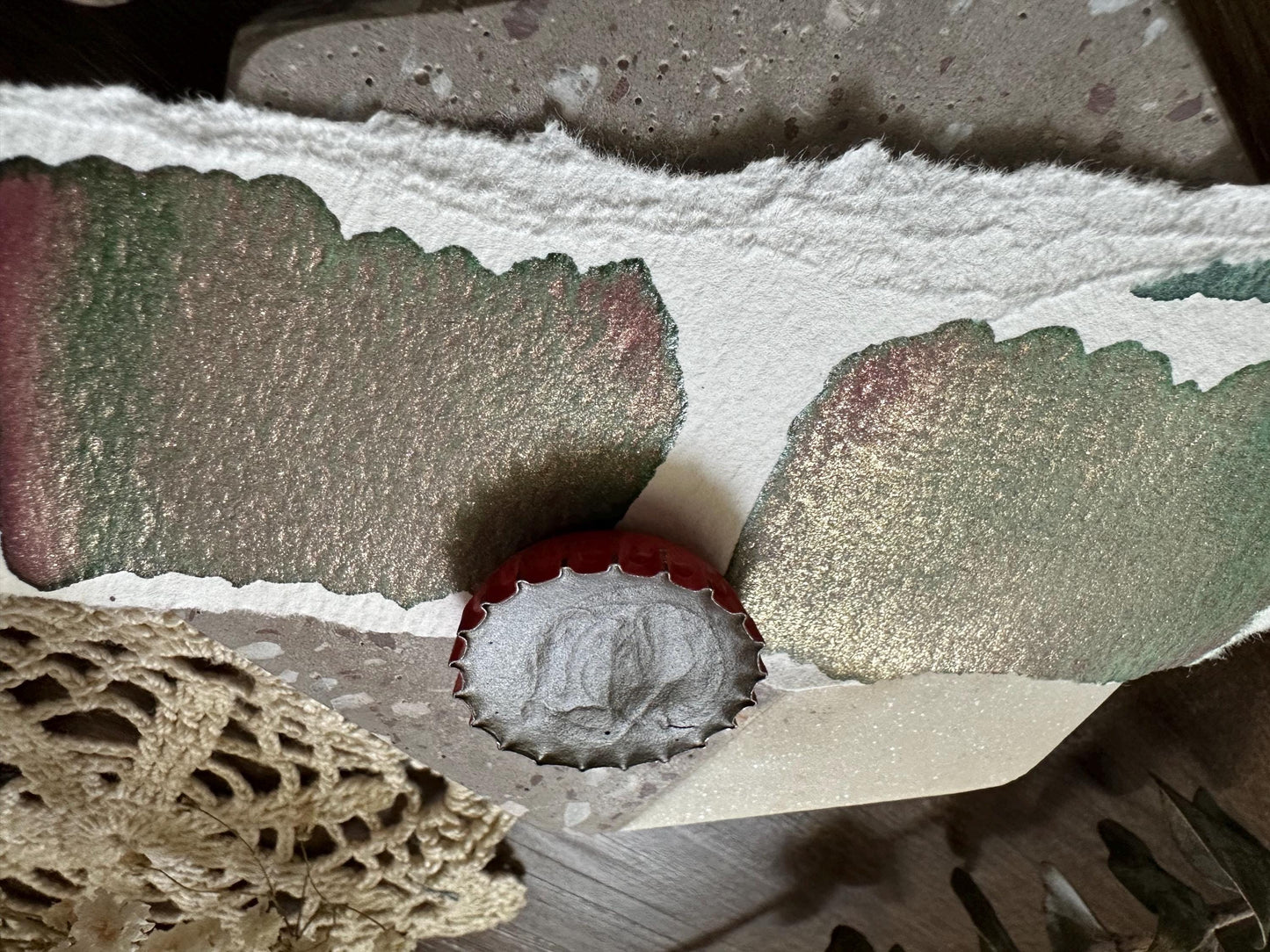 BOTTLE CAP 2 | Handmade Watercolors | Handmade Paint | Calligraphy | Lettering | bottle cap paints