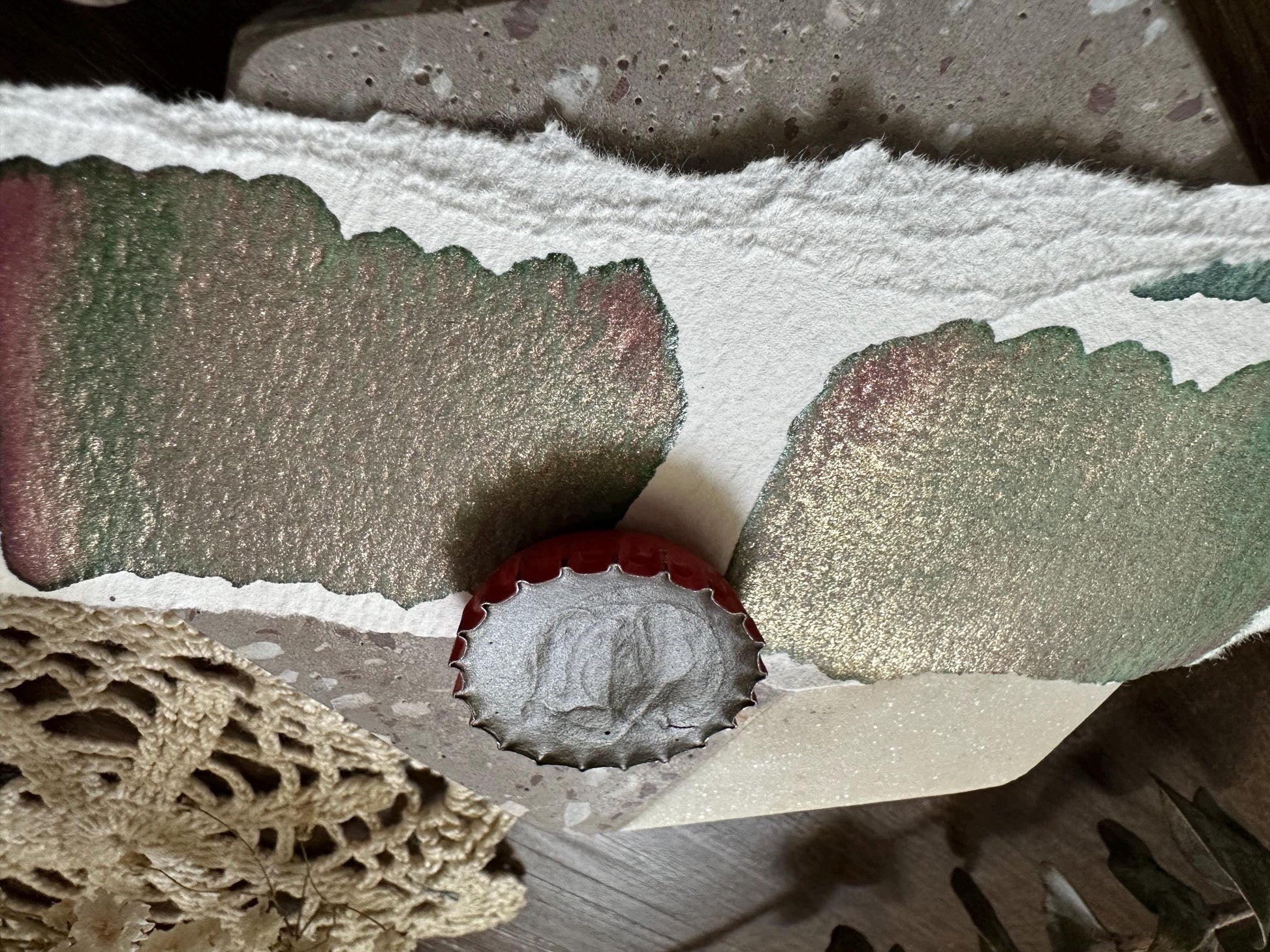 BOTTLE CAP 2 | Handmade Watercolors | Handmade Paint | Calligraphy | Lettering | bottle cap paints