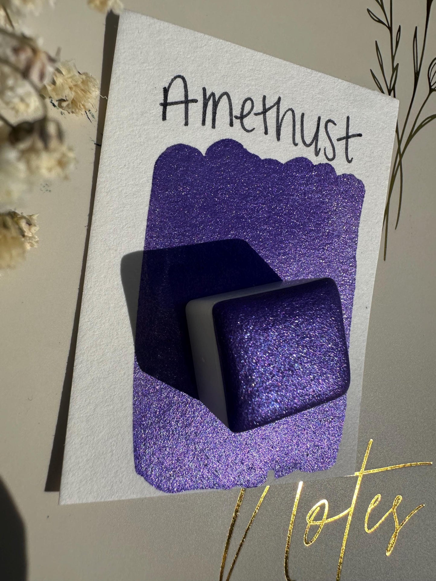Amethyst | Handmade Watercolors | Handmade Paint | Watercolors | Watercolor | Watercolor Artist