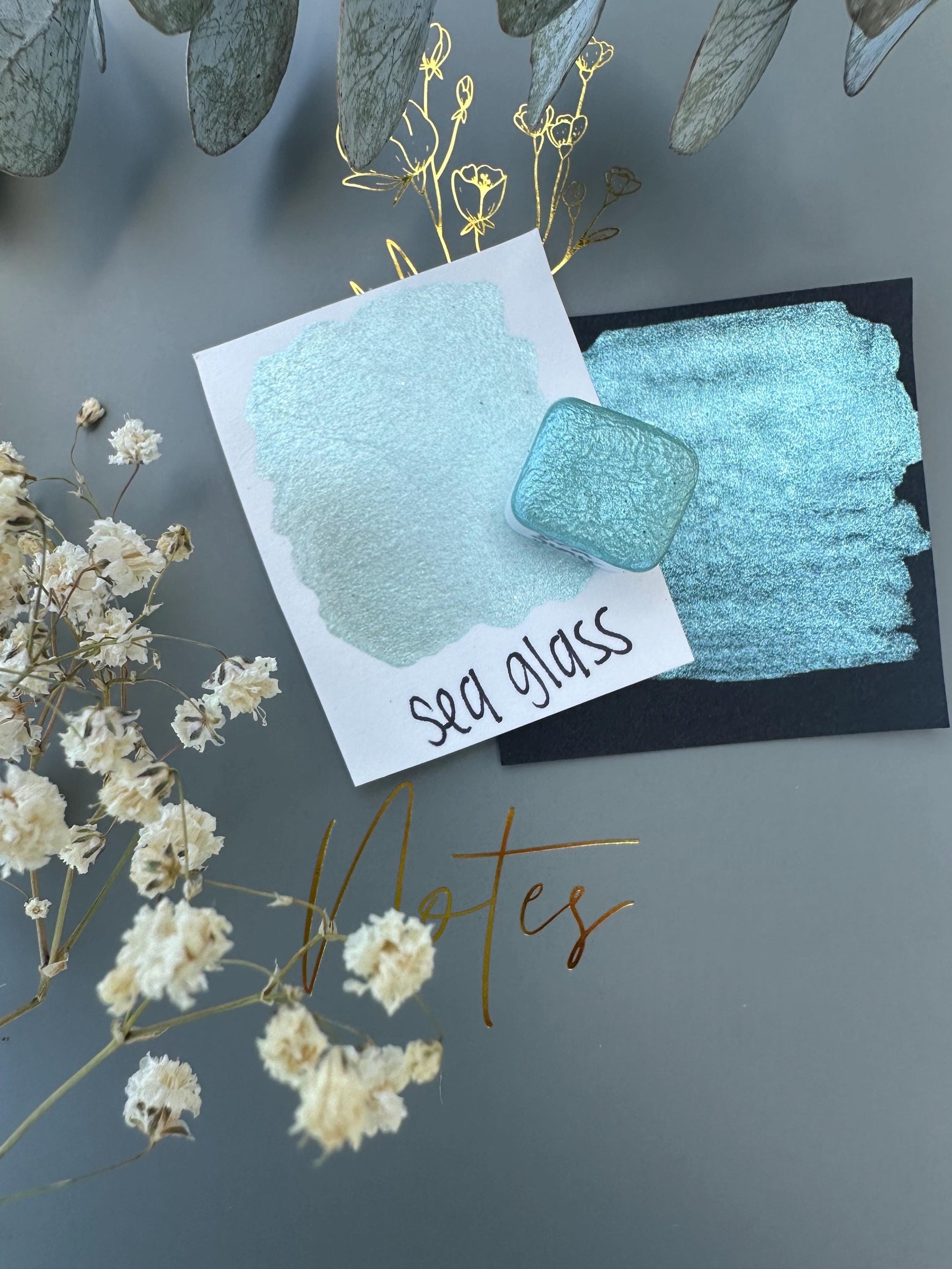 Sea Glass | Handmade Watercolors | Handmade Paint | Watercolors | Watercolor | Watercolor Artist