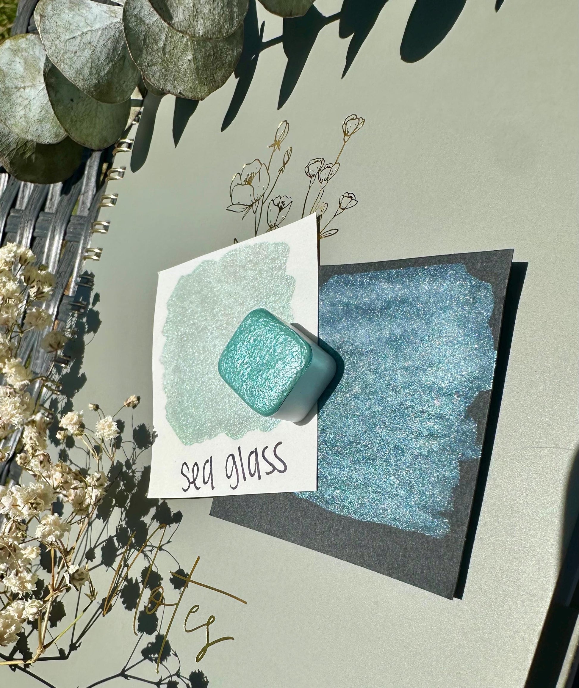 Sea Glass | Handmade Watercolors | Handmade Paint | Watercolors | Watercolor | Watercolor Artist