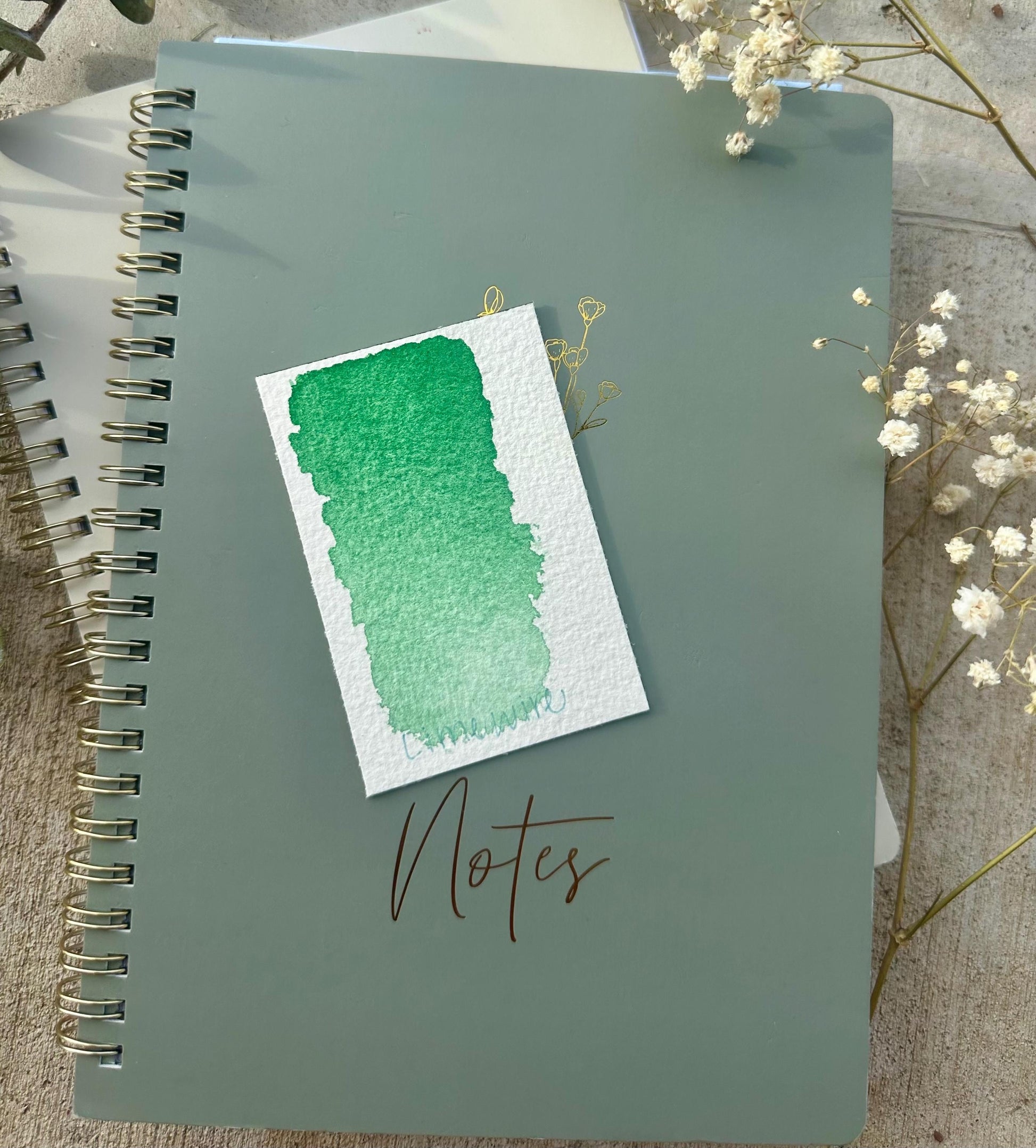 Lime Wire | Granulation | Handmade Watercolors | Handmade Paint | Watercolors | Watercolor Artist | Granulating Watercolor
