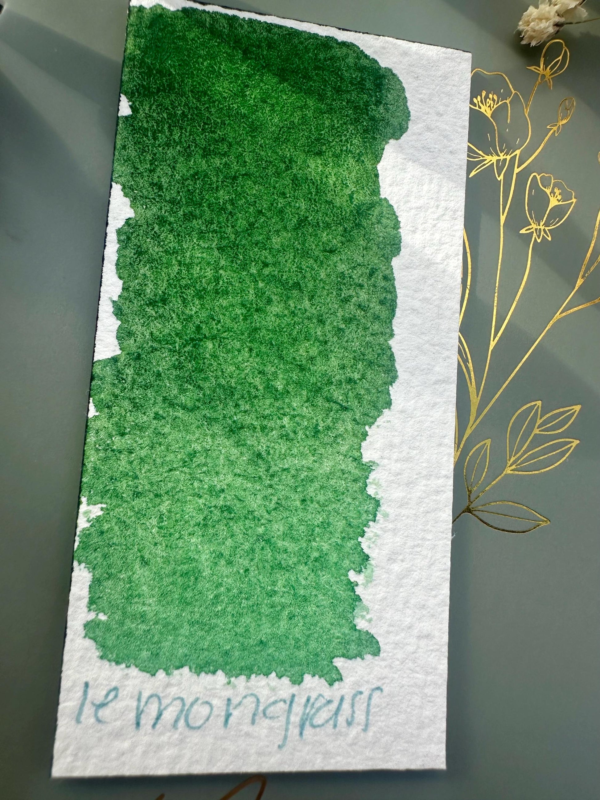 Lemon Grass | Granulation | Handmade Watercolors | Handmade Paint | Watercolors | Watercolor Artist | Granulating Watercolor