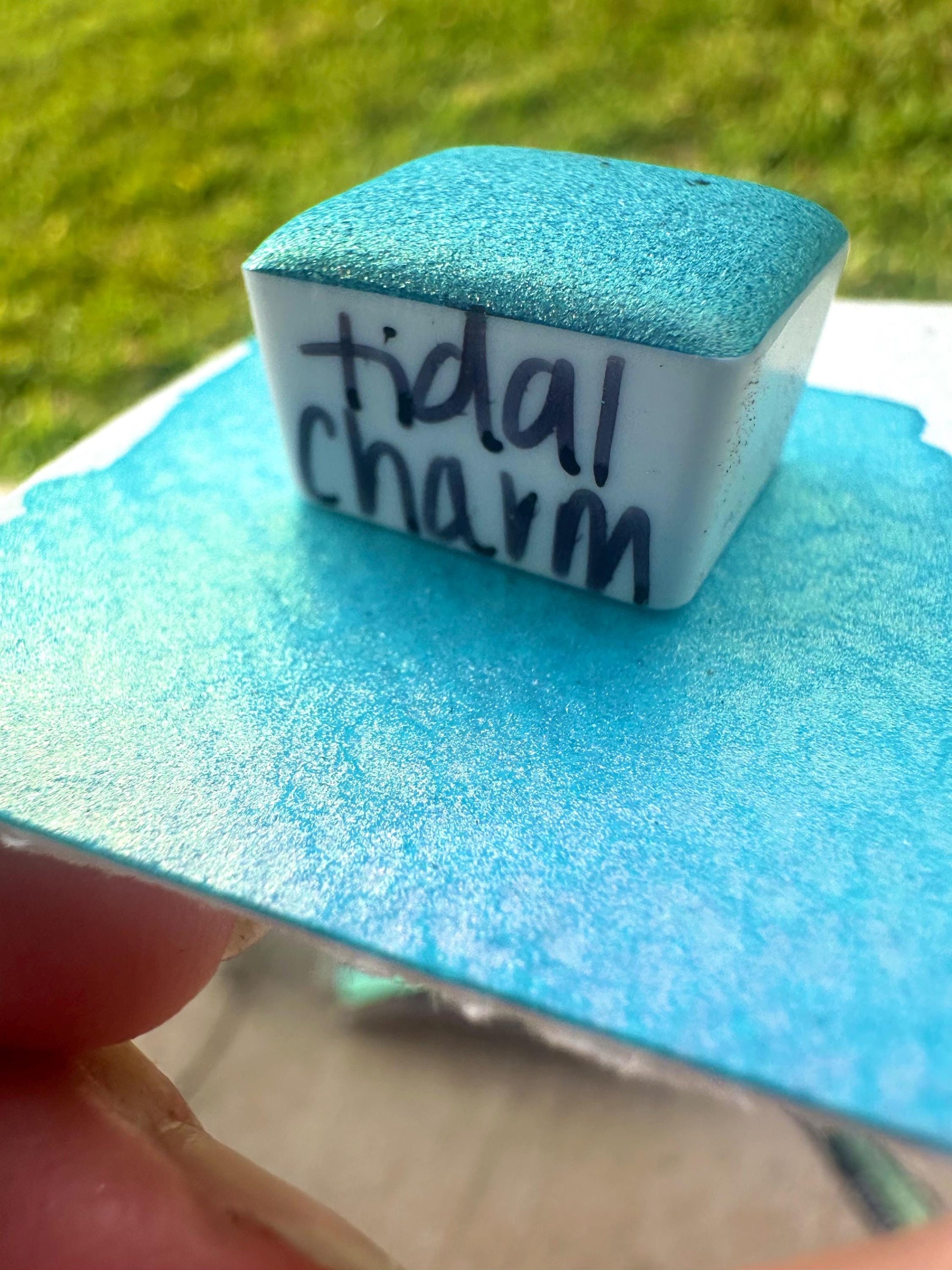 Tidal Charm | Summerween Shift | Handmade Watercolors | Handmade Paint | Calligraphy | Lettering |