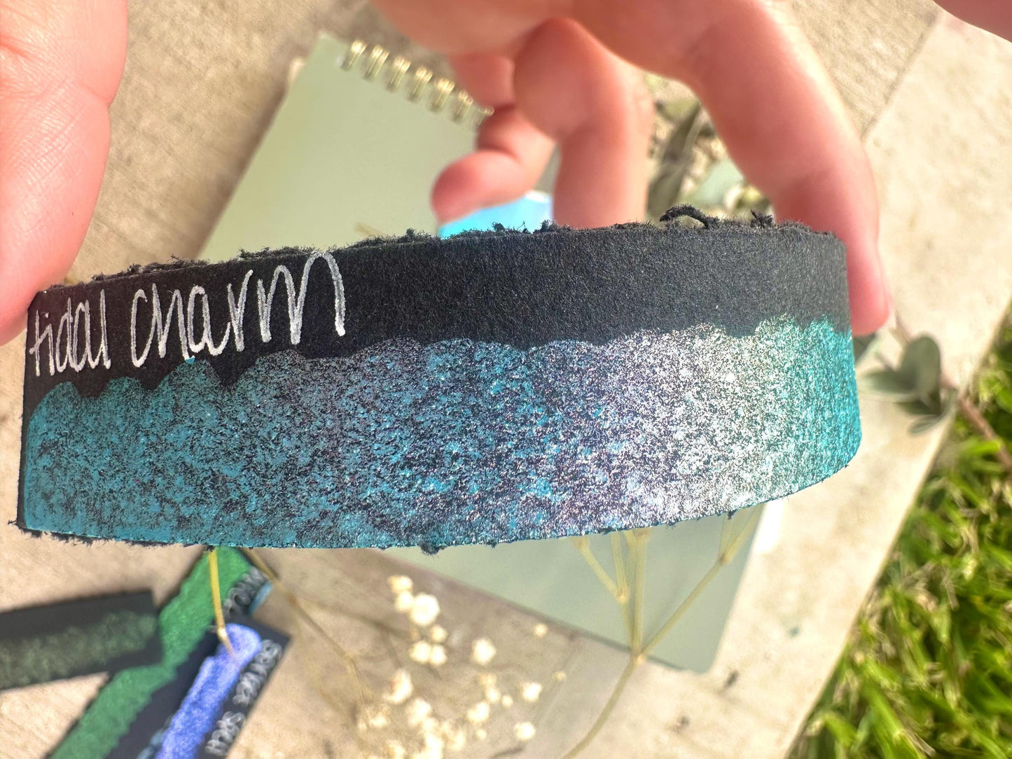 Tidal Charm | Summerween Shift | Handmade Watercolors | Handmade Paint | Calligraphy | Lettering |