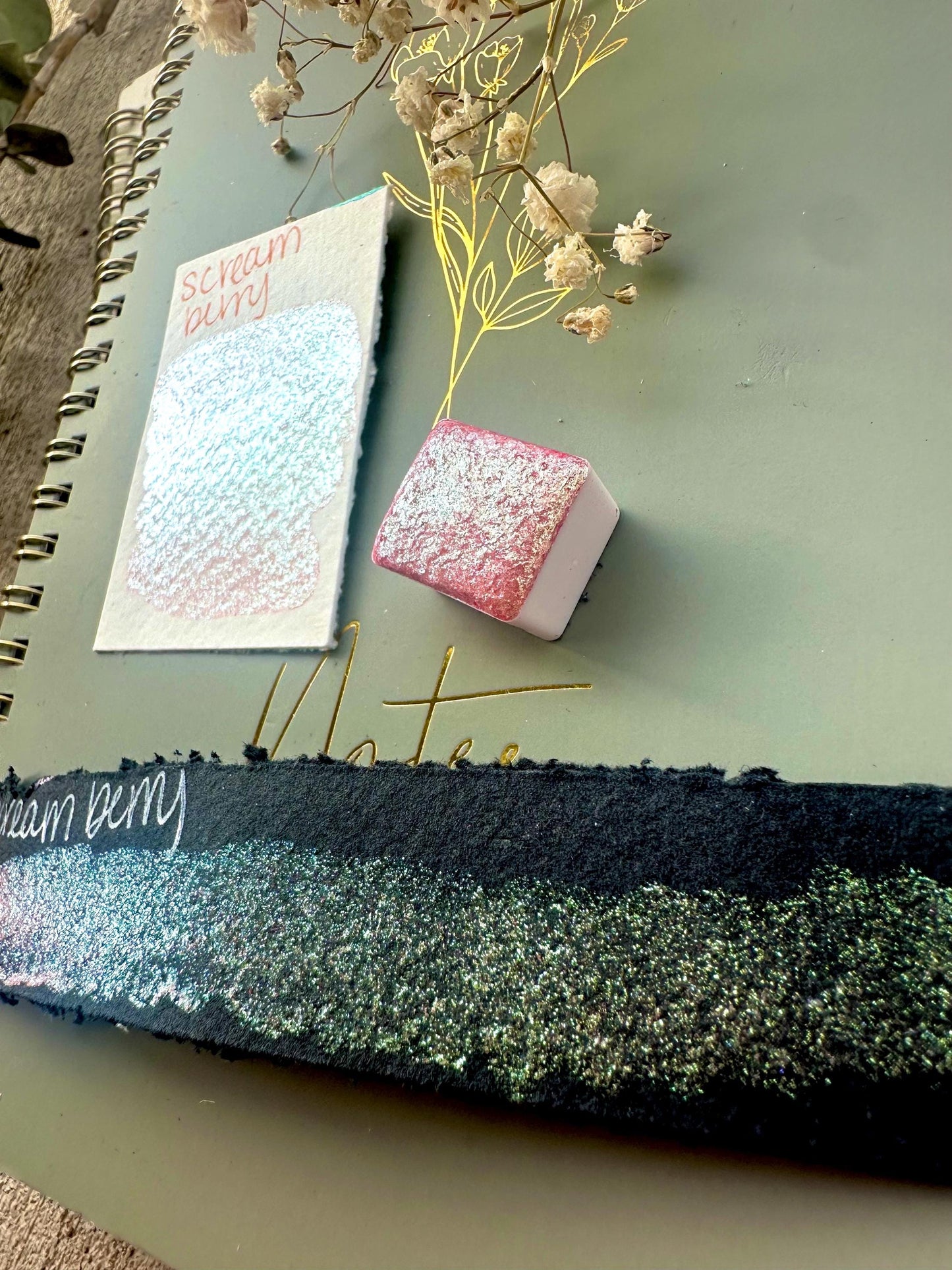 Screamberry | Summerween Shift | Handmade Watercolors | Handmade Paint | Calligraphy | Lettering |