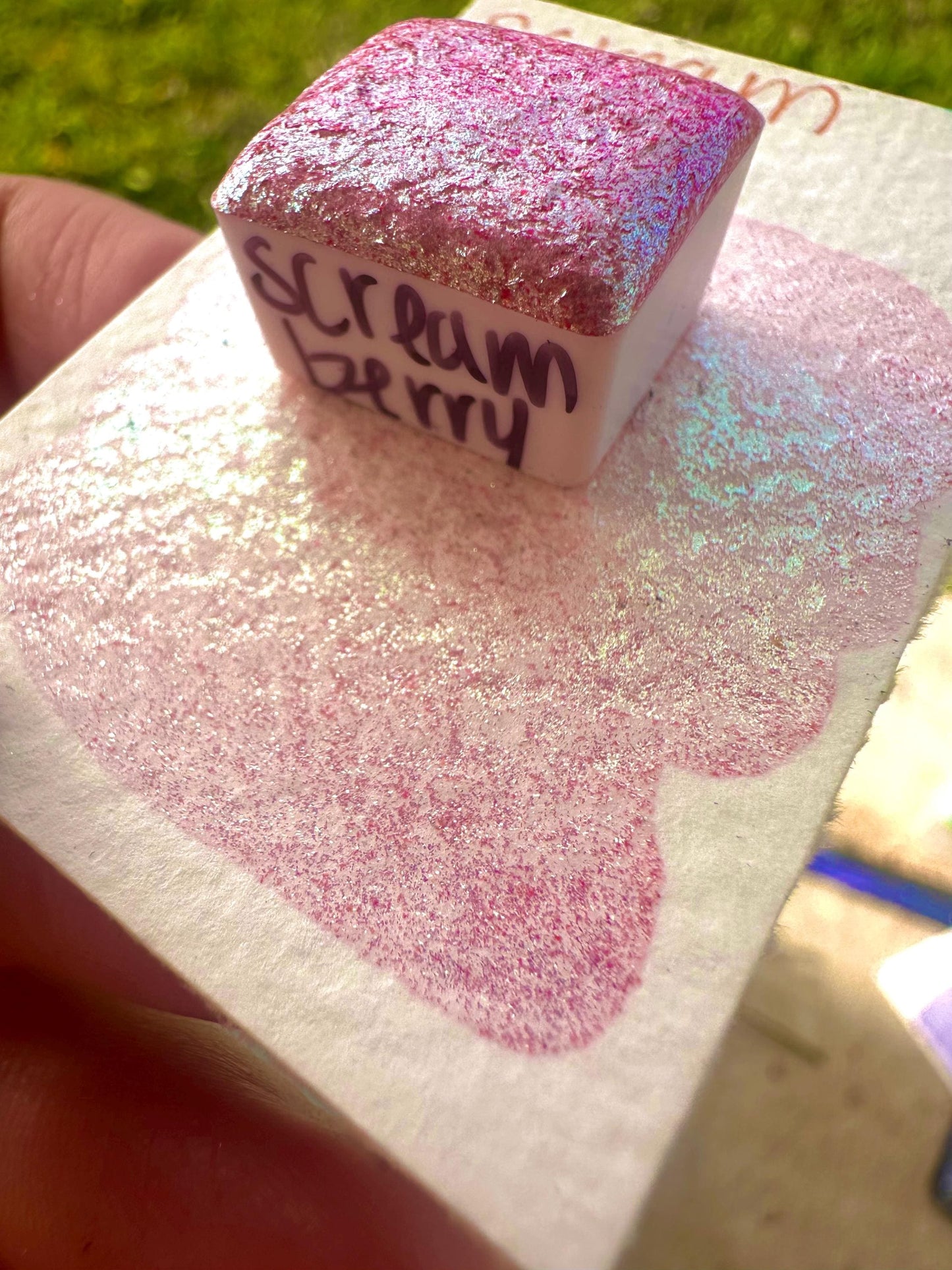 Screamberry | Summerween Shift | Handmade Watercolors | Handmade Paint | Calligraphy | Lettering |