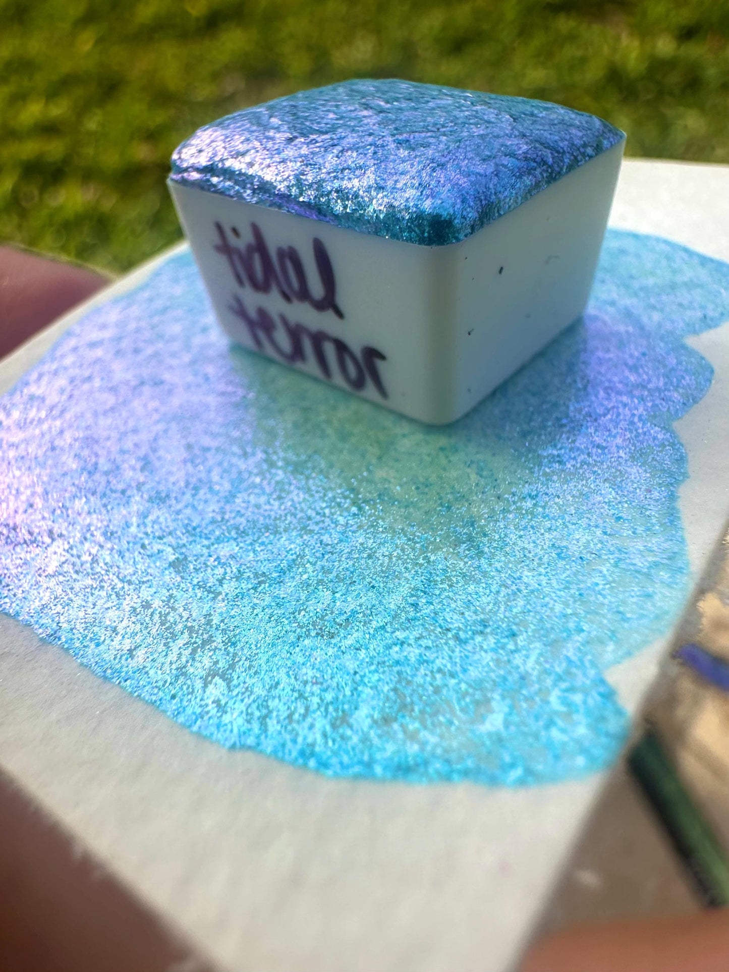 Tidal Terror | Summerween Shift | Handmade Watercolors | Handmade Paint | Calligraphy | Lettering |