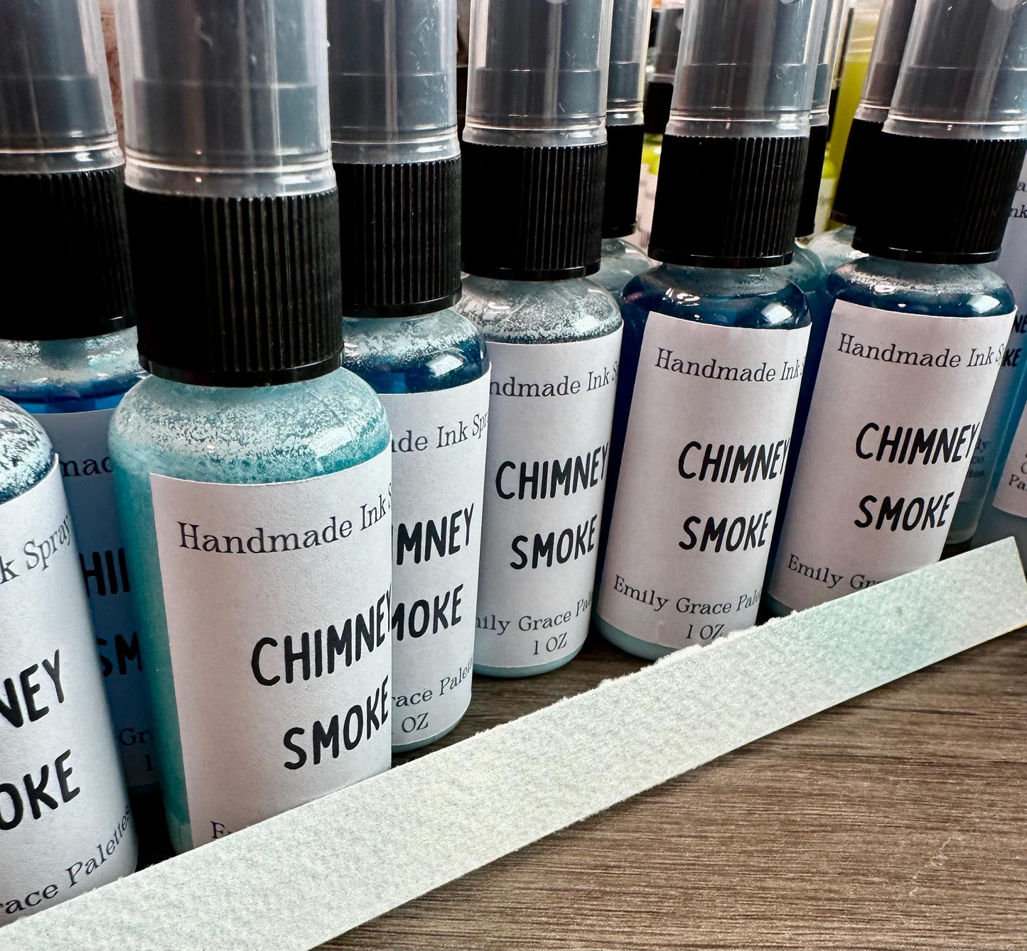 Chimney Smoke | Shimmer Spray | Handmade Ink | Calligrapby | Stencils | Handmade Cards| Watercolor Art | Colorshift Ink | Shimmer Ink