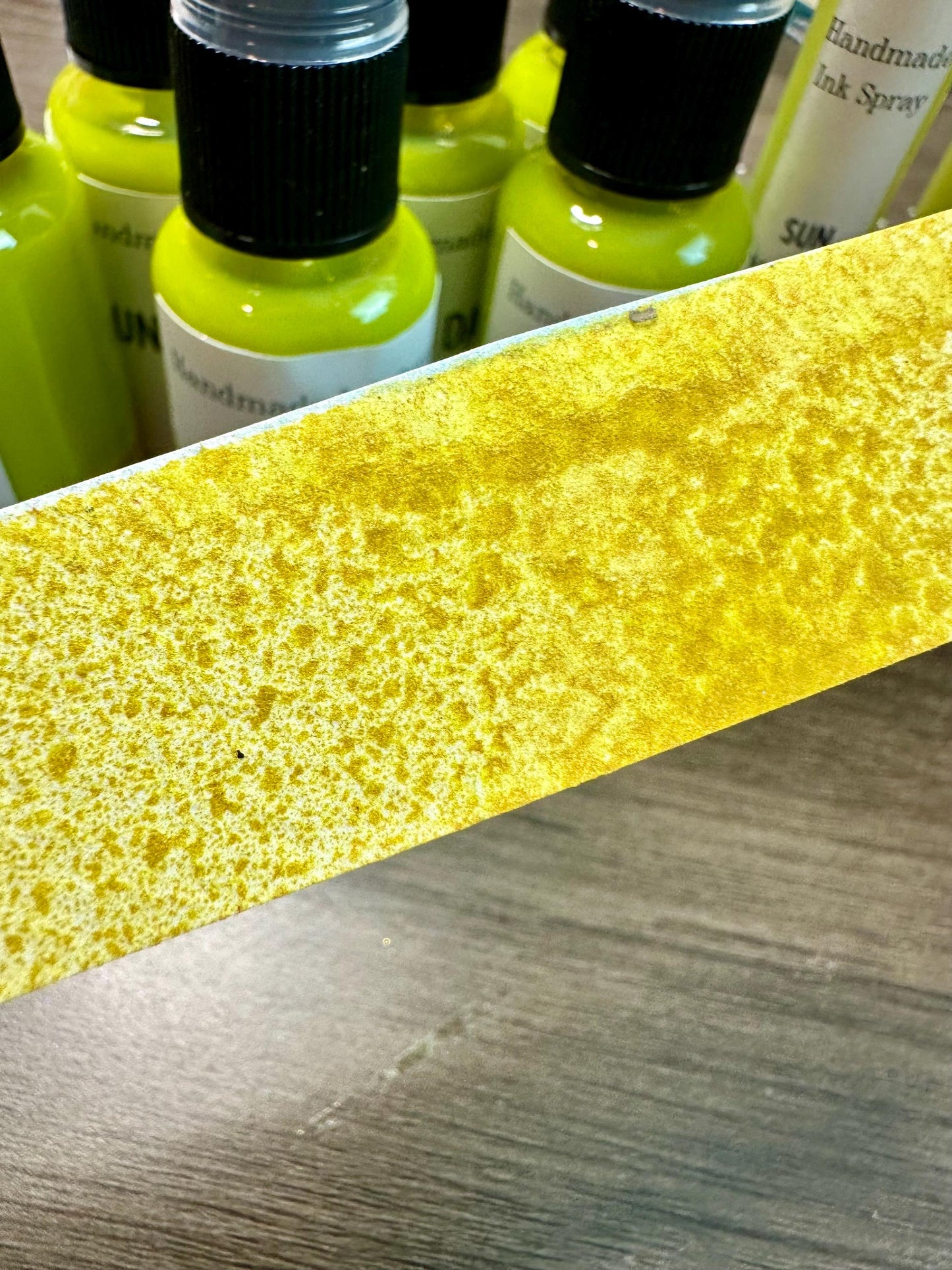 Sun Dappled Fern | Shimmer Spray | Handmade Ink | Calligrapby | Stencils | Handmade Cards| Watercolor Art | Colorshift Ink | Shimmer Ink