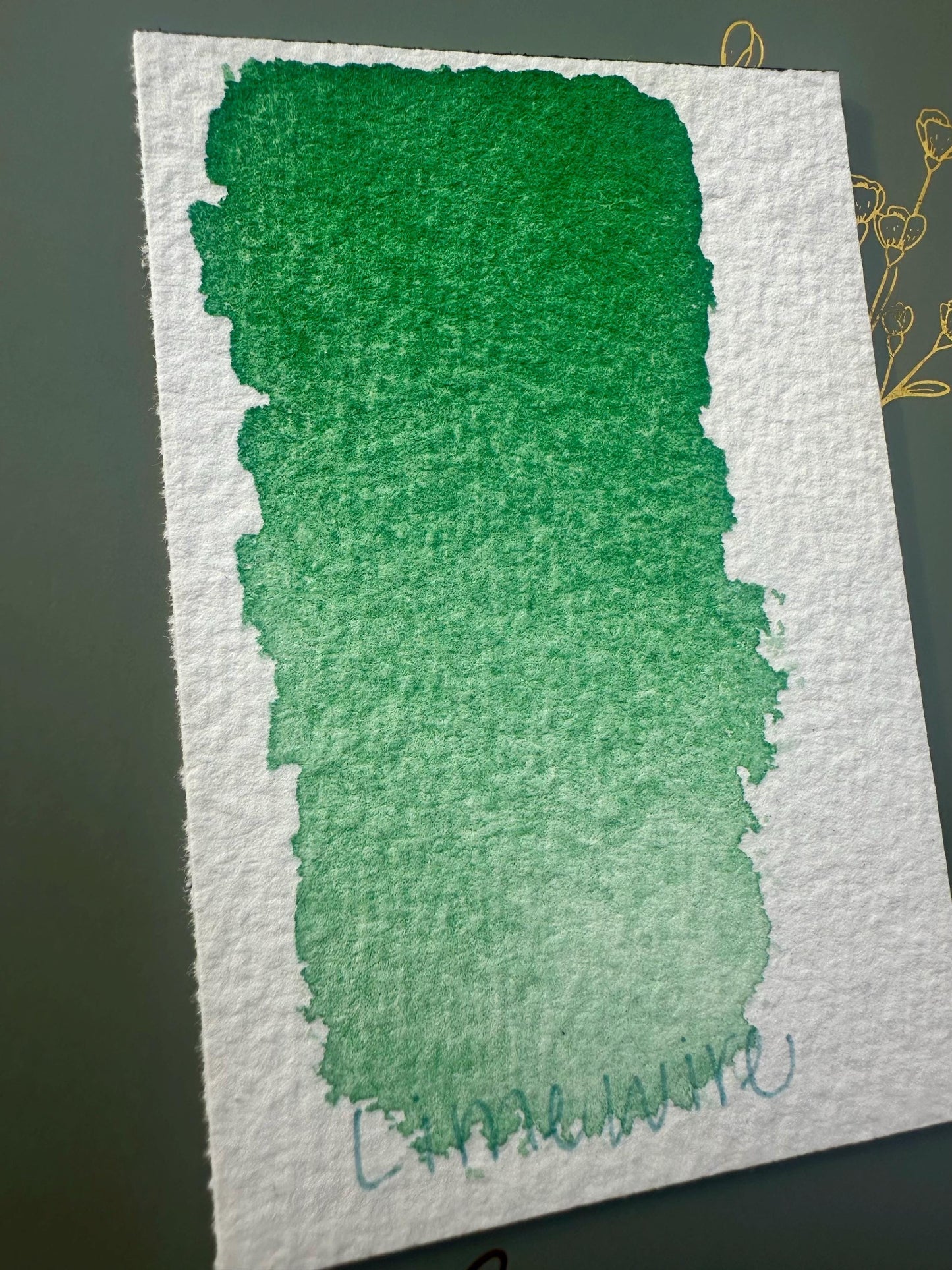 Lime Wire | Granulation | Handmade Watercolors | Handmade Paint | Watercolors | Watercolor Artist | Granulating Watercolor