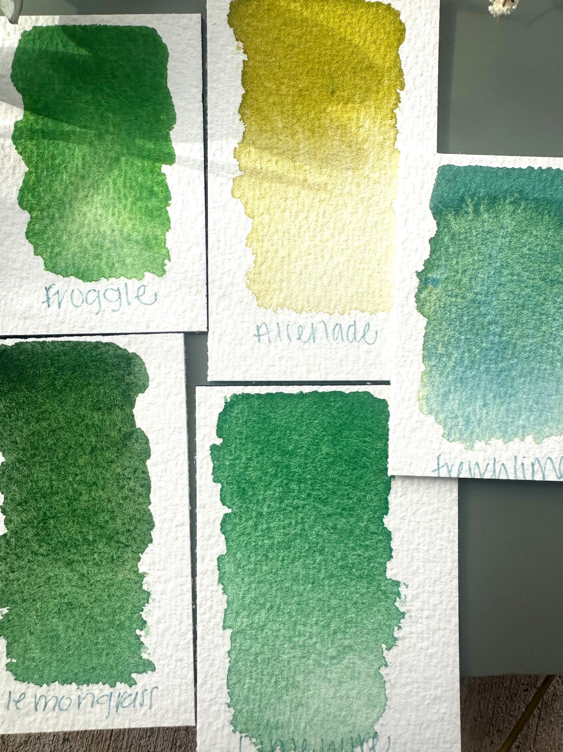 Lemon Grass | Granulation | Handmade Watercolors | Handmade Paint | Watercolors | Watercolor Artist | Granulating Watercolor