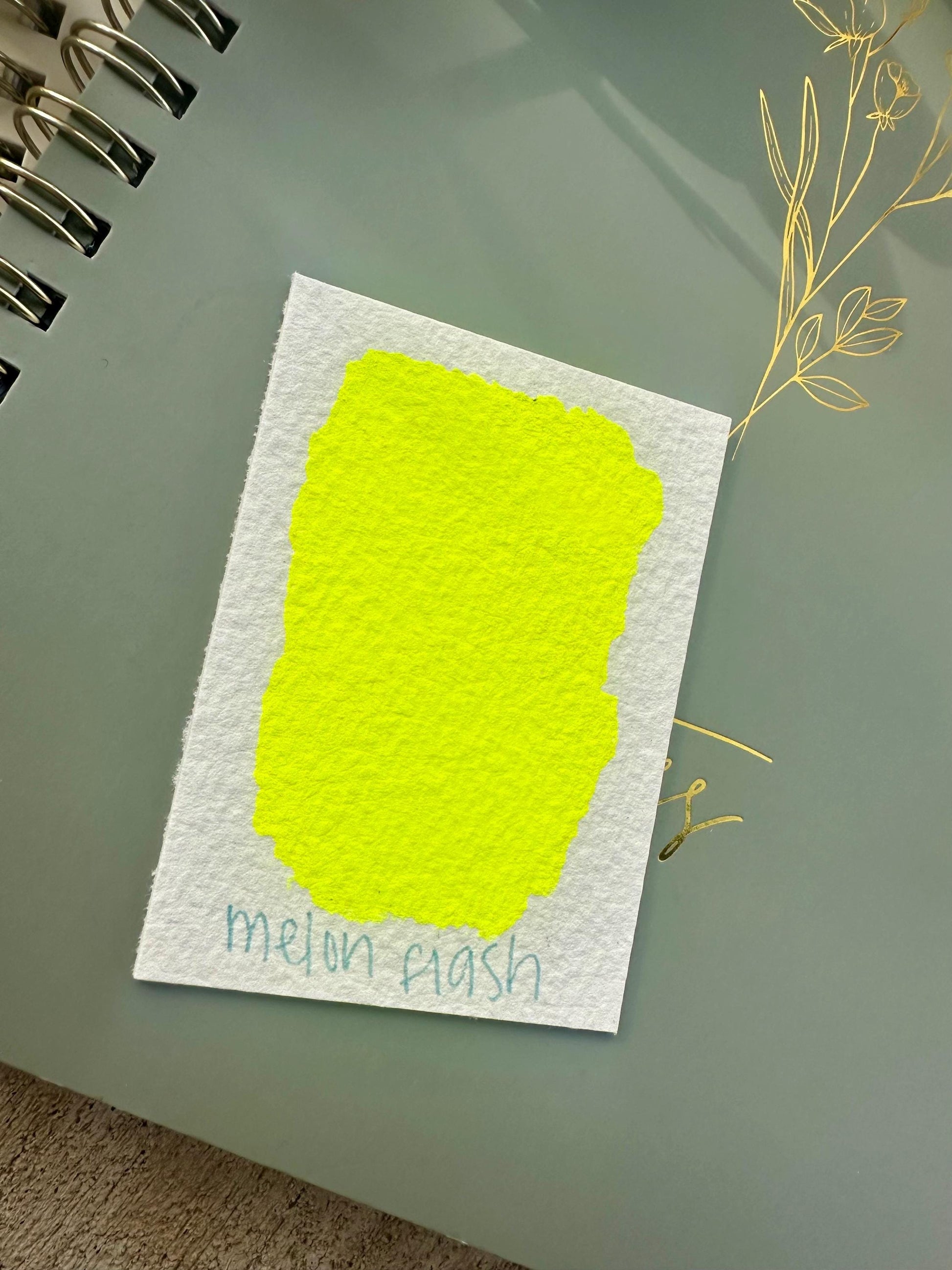 Melon Flash NEON | Handmade Watercolors | Handmade Paint | Watercolors | Watercolor Artist | Granulating Watercolor