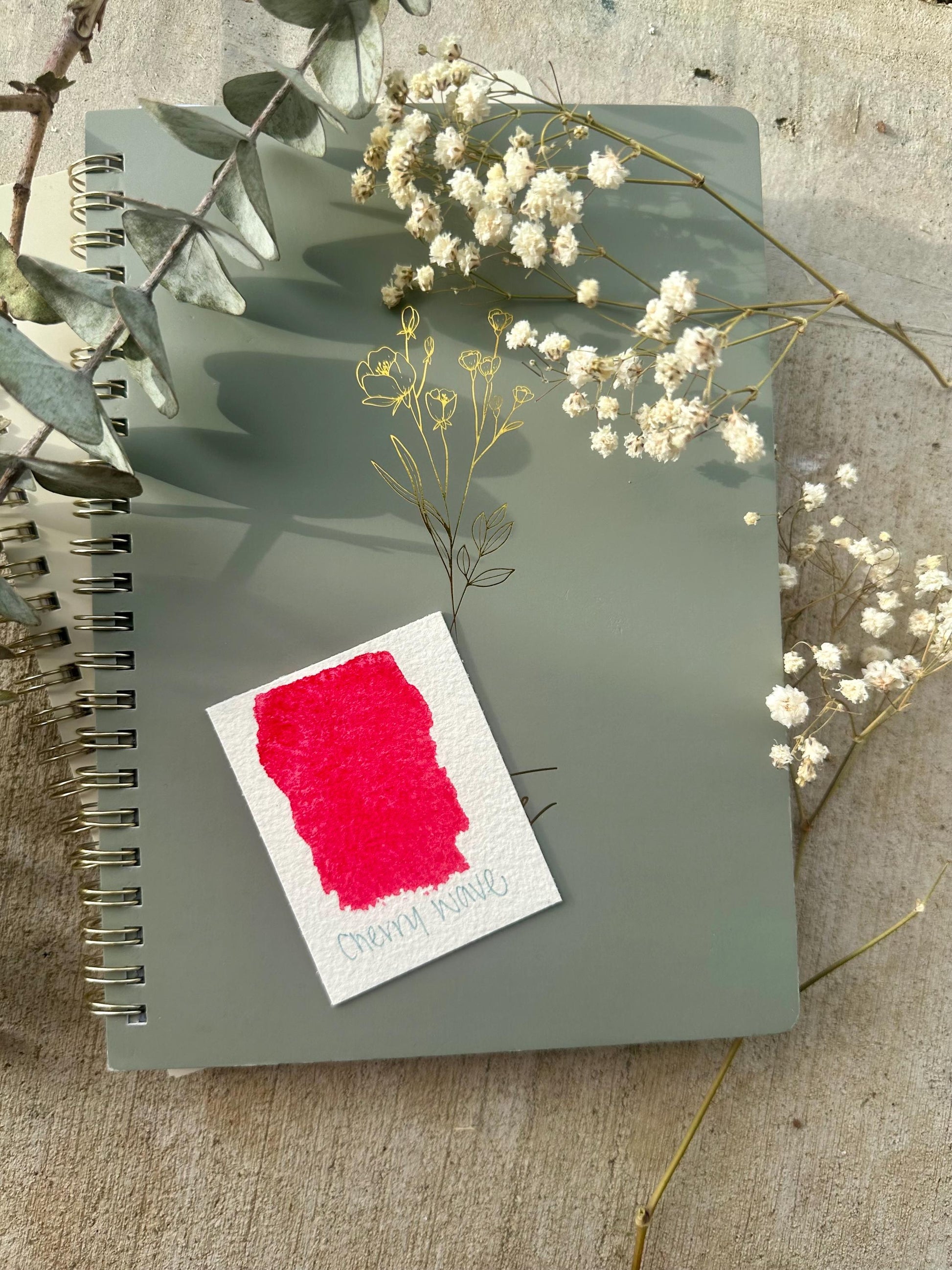 Cherry Wave NEON | Handmade Watercolors | Handmade Paint | Watercolors | Watercolor Artist | Granulating Watercolor