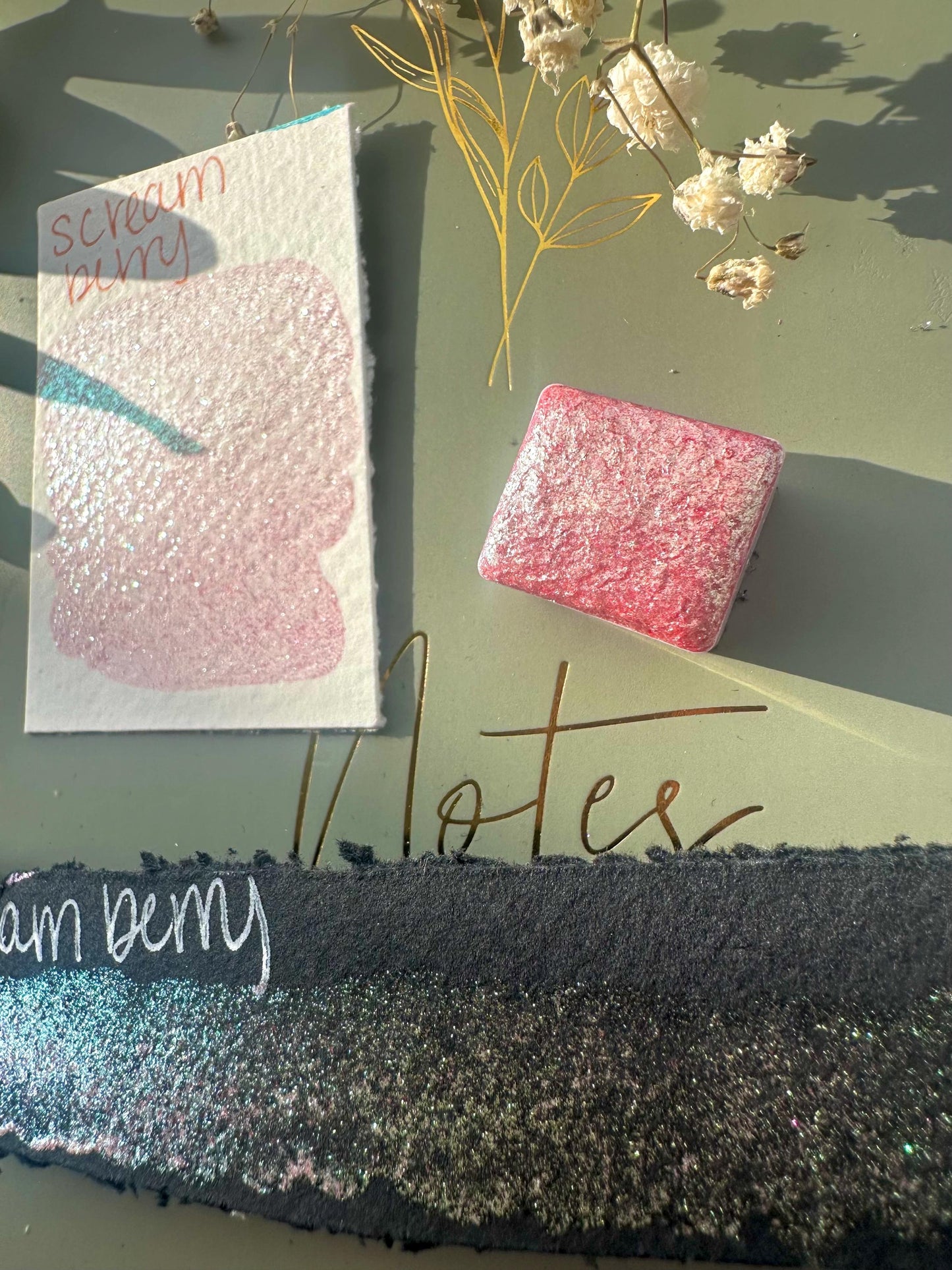 Screamberry | Summerween Shift | Handmade Watercolors | Handmade Paint | Calligraphy | Lettering |