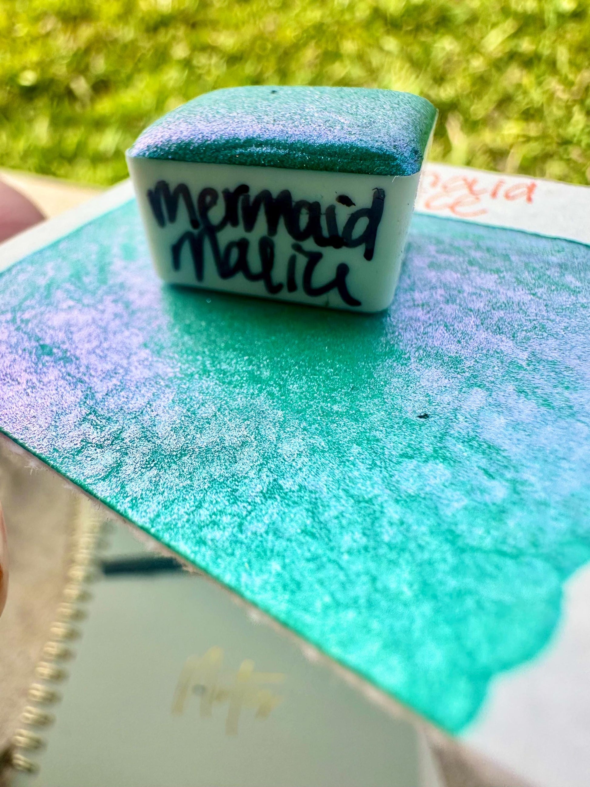 Mermaid Malice | Summerween Shift | Handmade Watercolors | Handmade Paint | Calligraphy | Lettering |