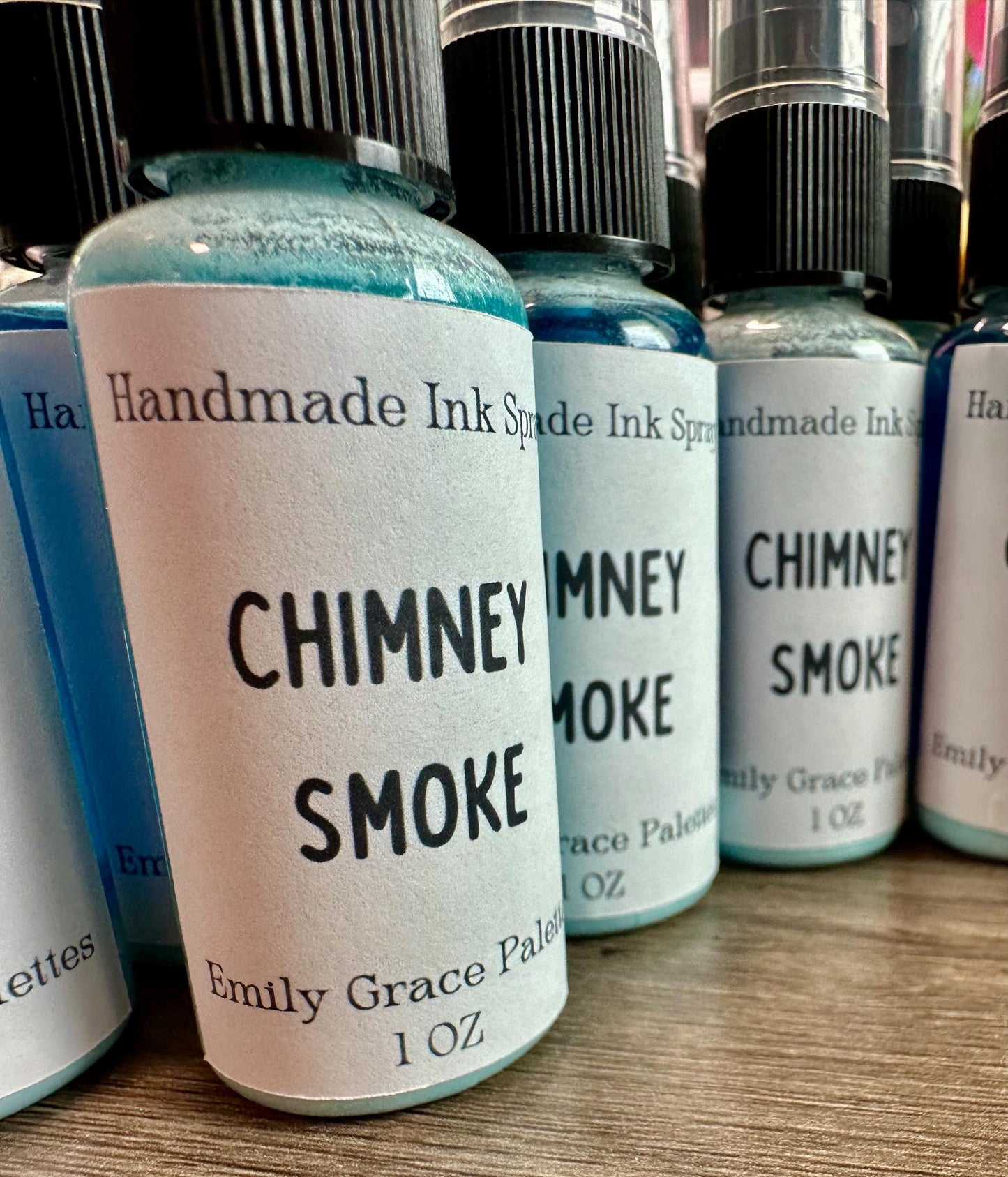 Chimney Smoke | Shimmer Spray | Handmade Ink | Calligrapby | Stencils | Handmade Cards| Watercolor Art | Colorshift Ink | Shimmer Ink