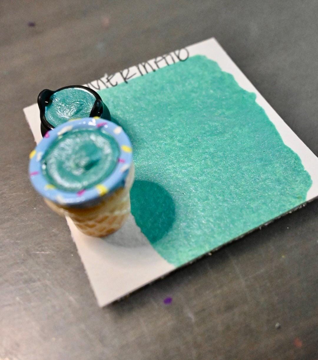 Mermaid | Spooky Season | Handmade Watercolors | Handmade Paint | Watercolors | Watercolor | Watercolor Artist |Shimmer Paint | Matte