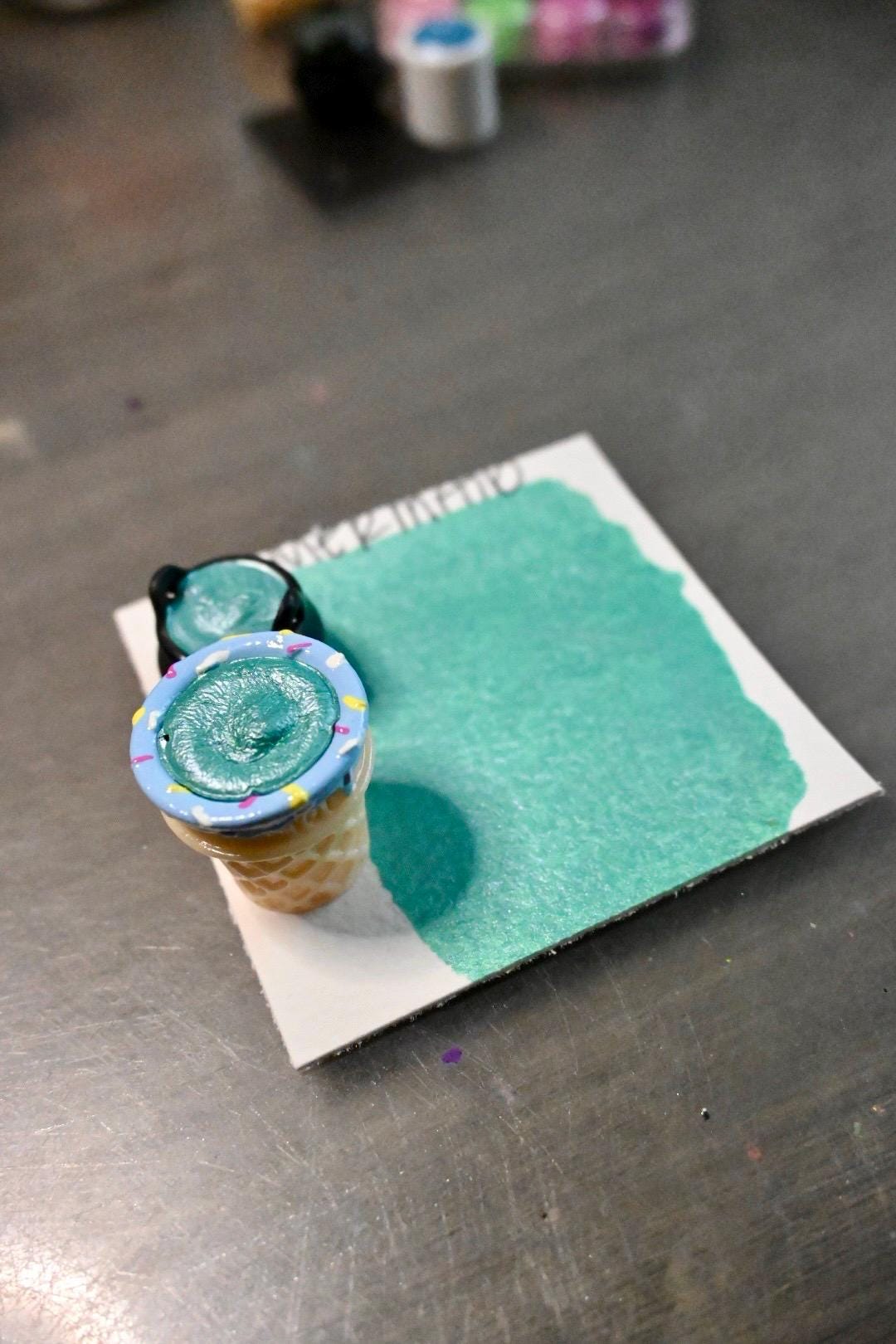 Mermaid | Spooky Season | Handmade Watercolors | Handmade Paint | Watercolors | Watercolor | Watercolor Artist |Shimmer Paint | Matte