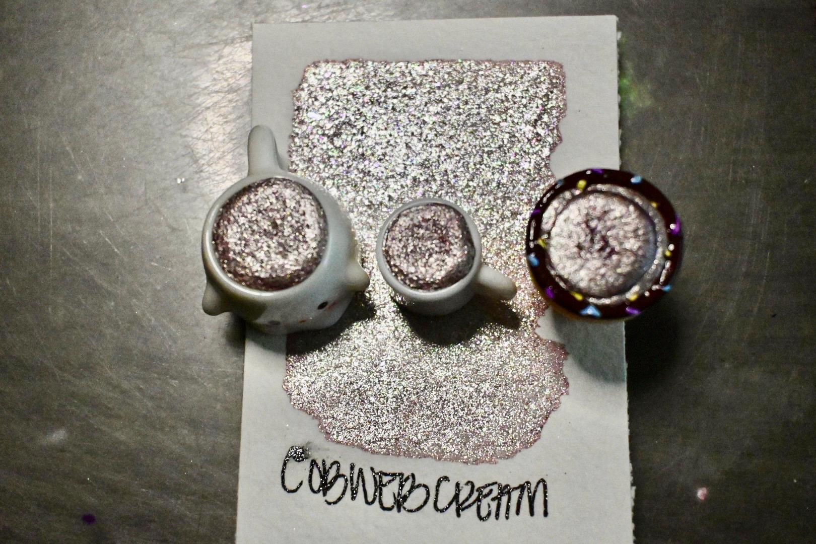 Cobweb Cream | Spooky Season | Handmade Watercolors | Handmade Paint | Watercolors | Watercolor | Watercolor Artist |Shimmer Paint | Matte