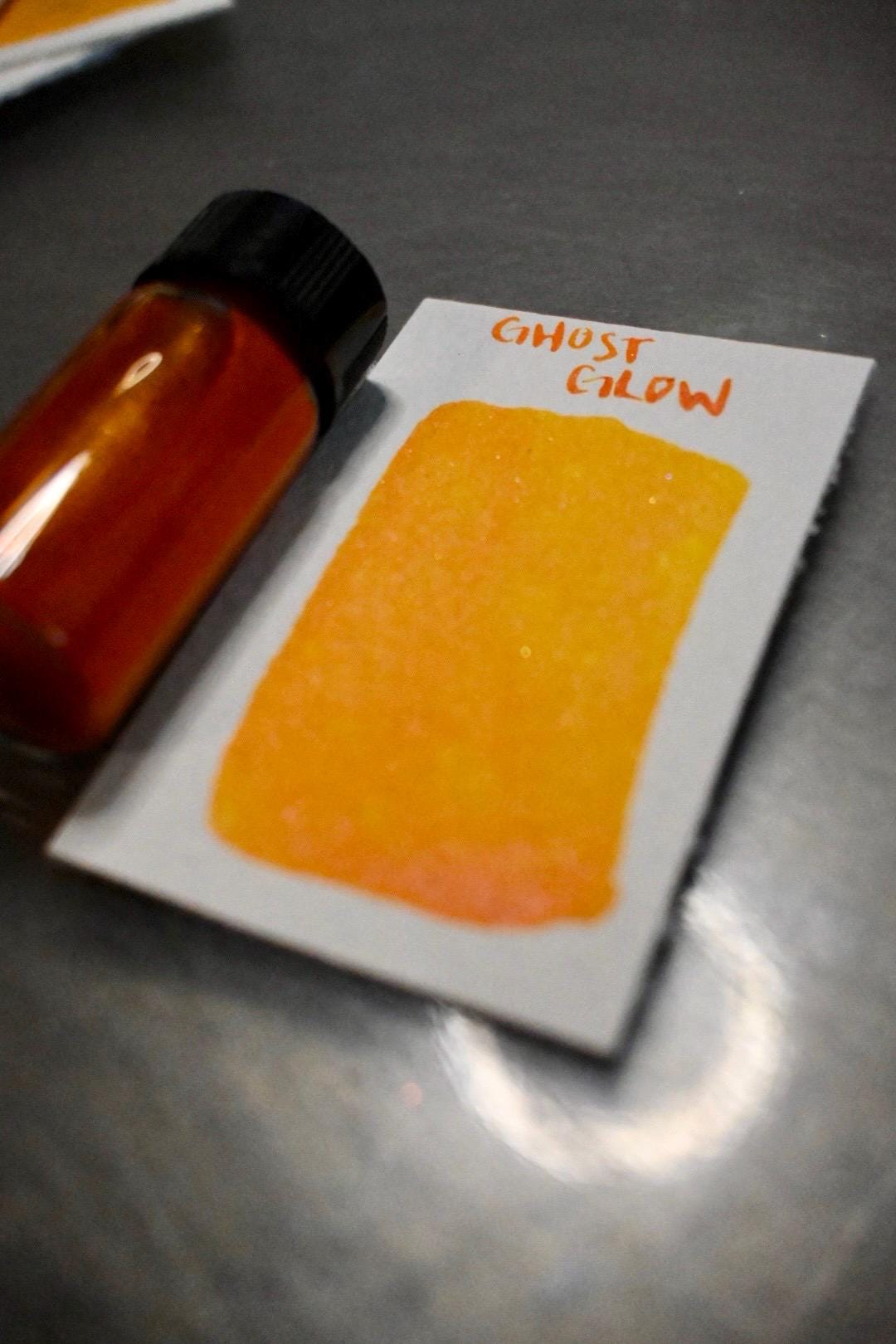 Ghost Glow | Dip Pen Ink | Handmade Ink | Calligrapby | Stencils | Handmade Cards| Watercolor Art | Colorshift Ink | Shimmer Ink | Nib Ink