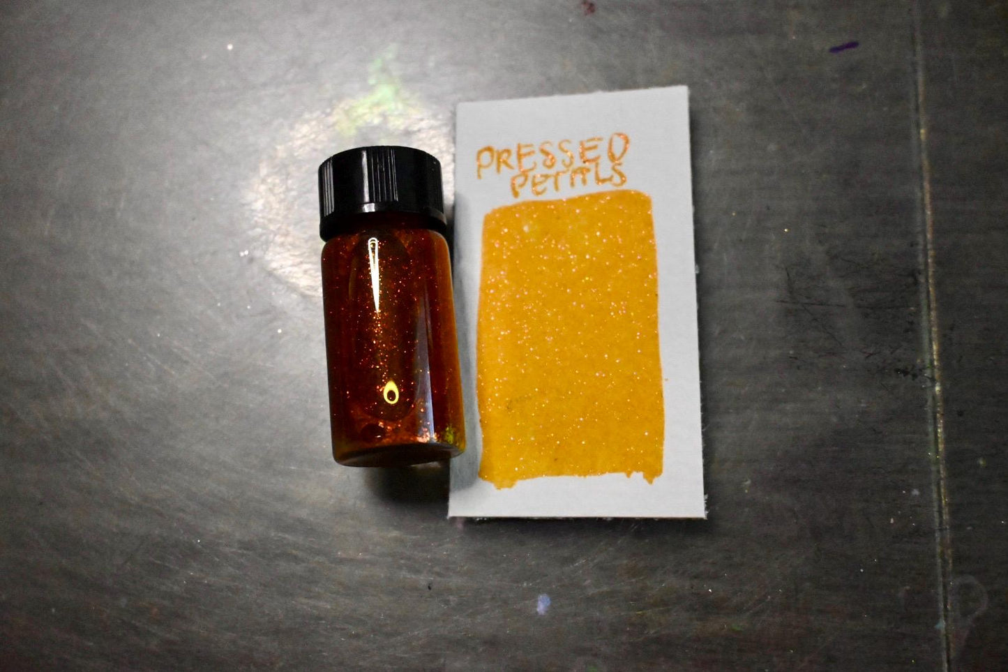 Pressed Petals | Dip Pen Ink | Handmade Ink | Calligrapby | Stencils | Handmade Cards| Watercolor | Colorshift Ink | Shimmer Ink | Nib Ink