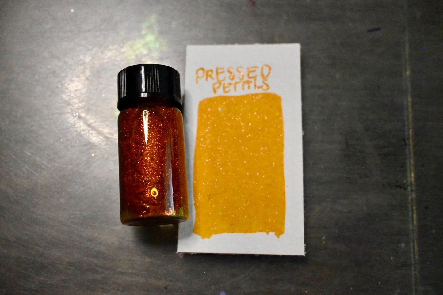 Pressed Petals | Dip Pen Ink | Handmade Ink | Calligrapby | Stencils | Handmade Cards| Watercolor | Colorshift Ink | Shimmer Ink | Nib Ink