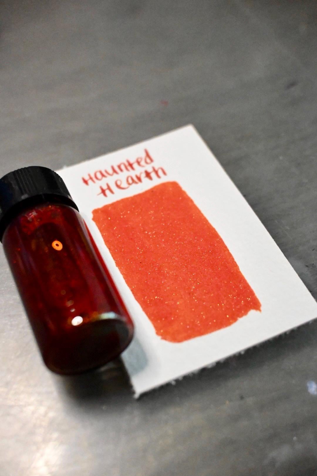 Haunted Hearth | Dip Pen Ink | Handmade Ink | Calligrapby | Stencils | Handmade Cards| Watercolor | Colorshift Ink | Shimmer Ink | Nib Ink