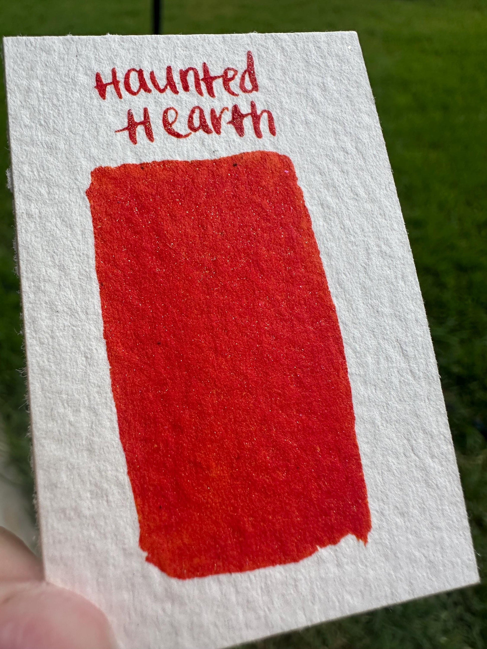 Haunted Hearth | Dip Pen Ink | Handmade Ink | Calligrapby | Stencils | Handmade Cards| Watercolor | Colorshift Ink | Shimmer Ink | Nib Ink