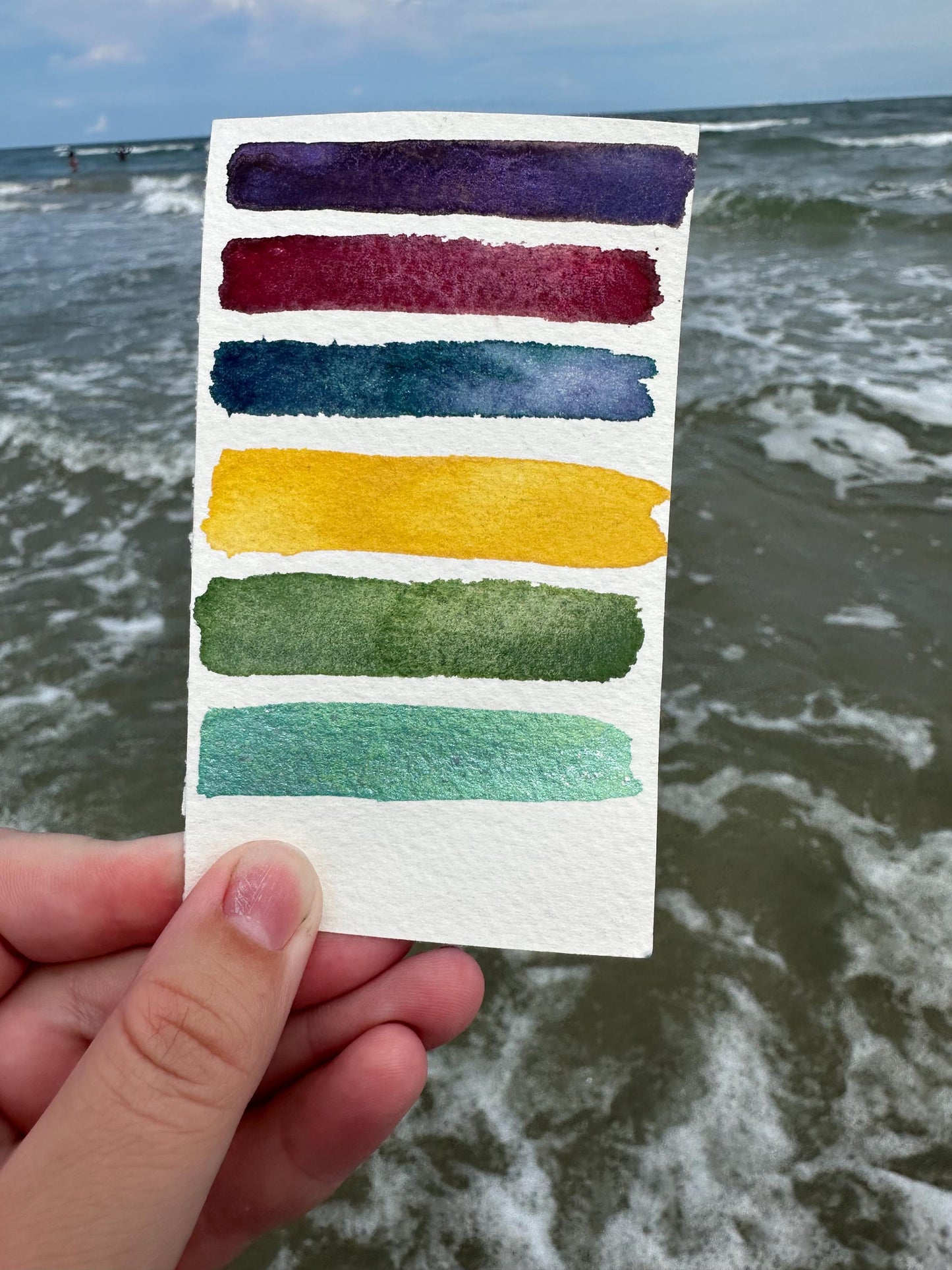 Opal & Mint HALF PAN Collab | Handmade Watercolors | Handmade Paint | Watercolors | Watercolor | Watercolor Artist |Shimmer Paint | Matte