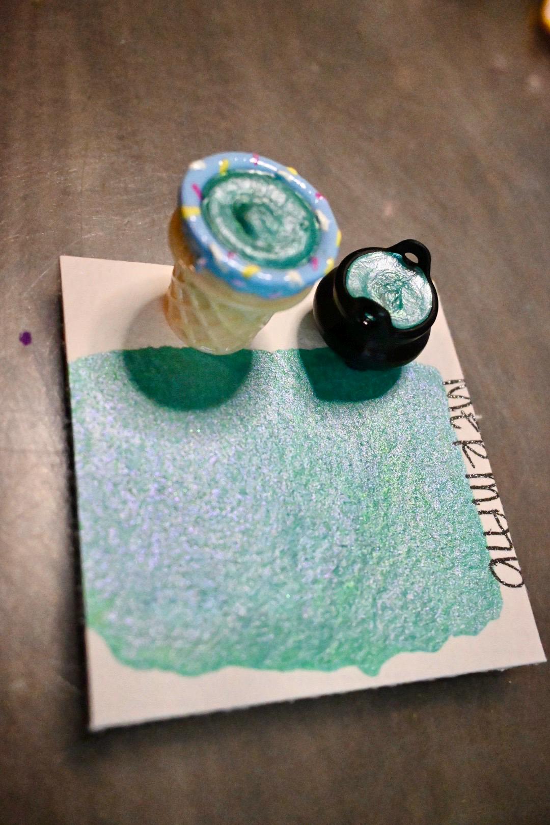 Mermaid | Spooky Season | Handmade Watercolors | Handmade Paint | Watercolors | Watercolor | Watercolor Artist |Shimmer Paint | Matte