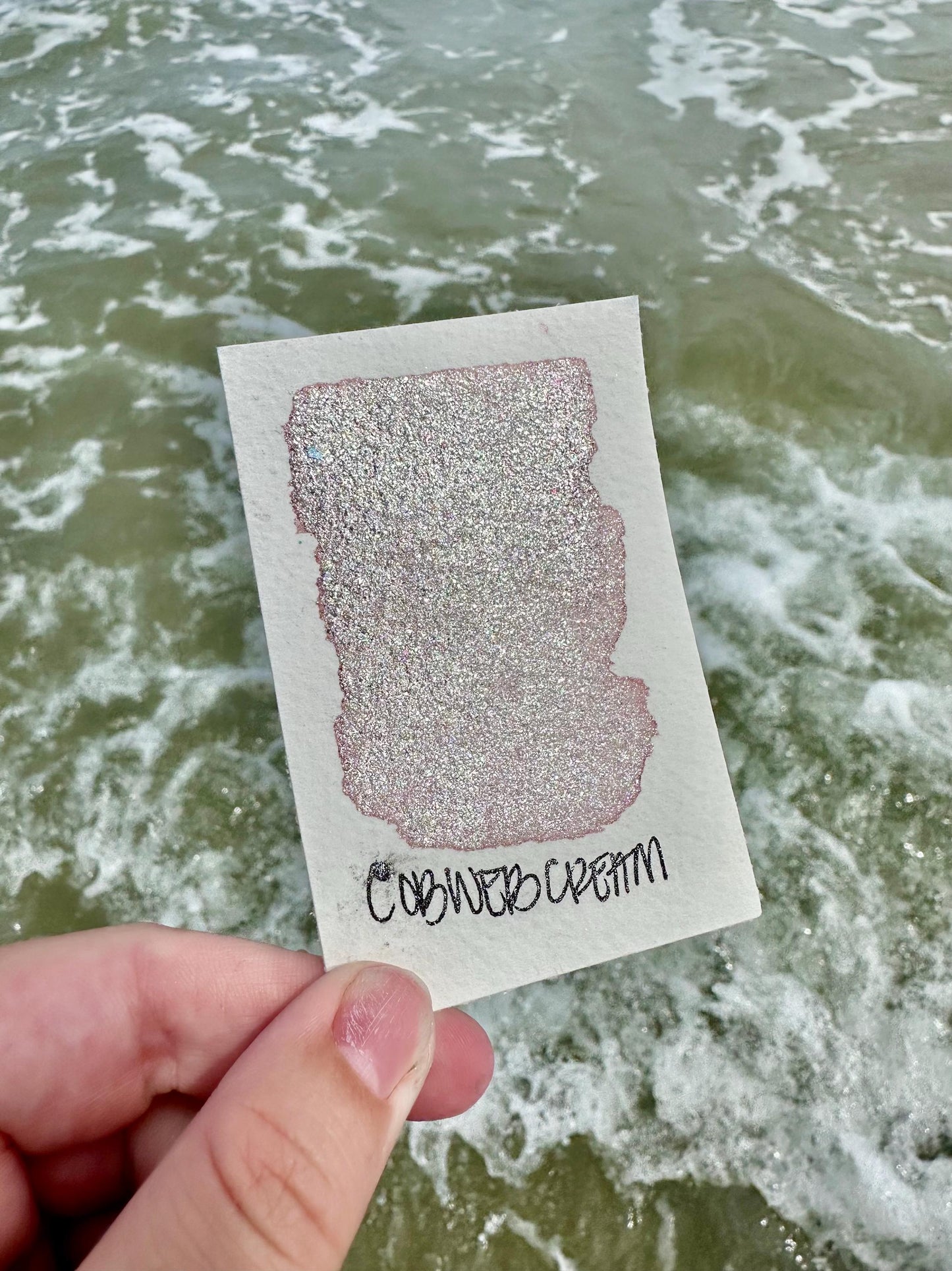 Cobweb Cream | Spooky Season | Handmade Watercolors | Handmade Paint | Watercolors | Watercolor | Watercolor Artist |Shimmer Paint | Matte
