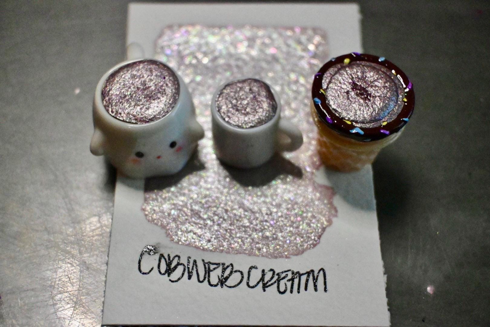 Cobweb Cream | Spooky Season | Handmade Watercolors | Handmade Paint | Watercolors | Watercolor | Watercolor Artist |Shimmer Paint | Matte