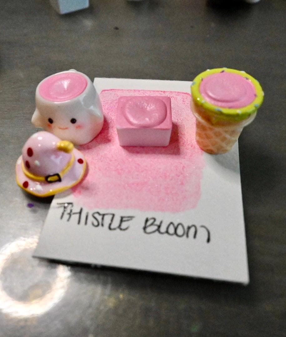 Thistle Bloom | Spooky Season | Handmade Watercolors | Handmade Paint | Watercolors | Watercolor | Watercolor Artist |Shimmer Paint | Matte
