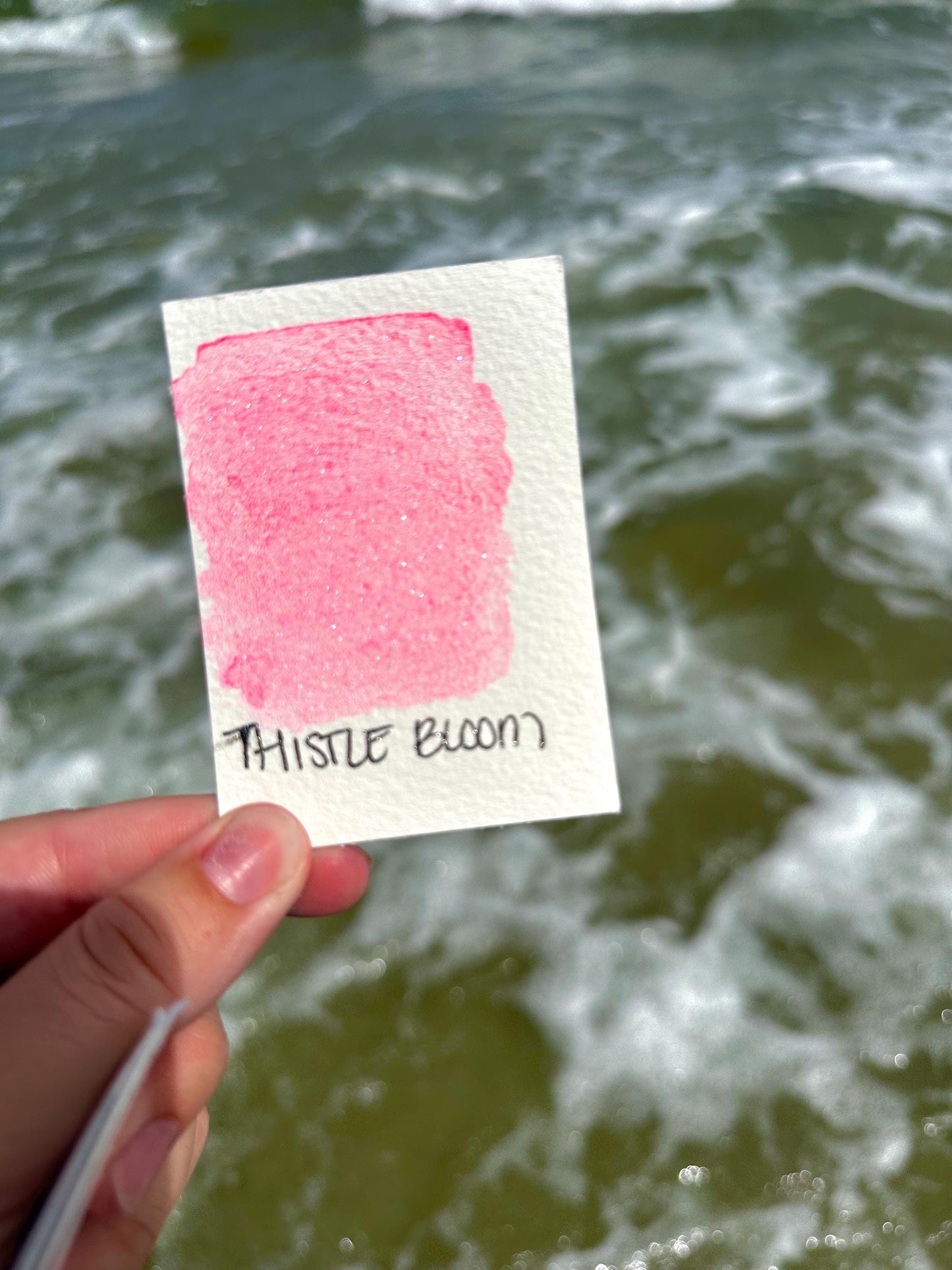 Thistle Bloom | Spooky Season | Handmade Watercolors | Handmade Paint | Watercolors | Watercolor | Watercolor Artist |Shimmer Paint | Matte