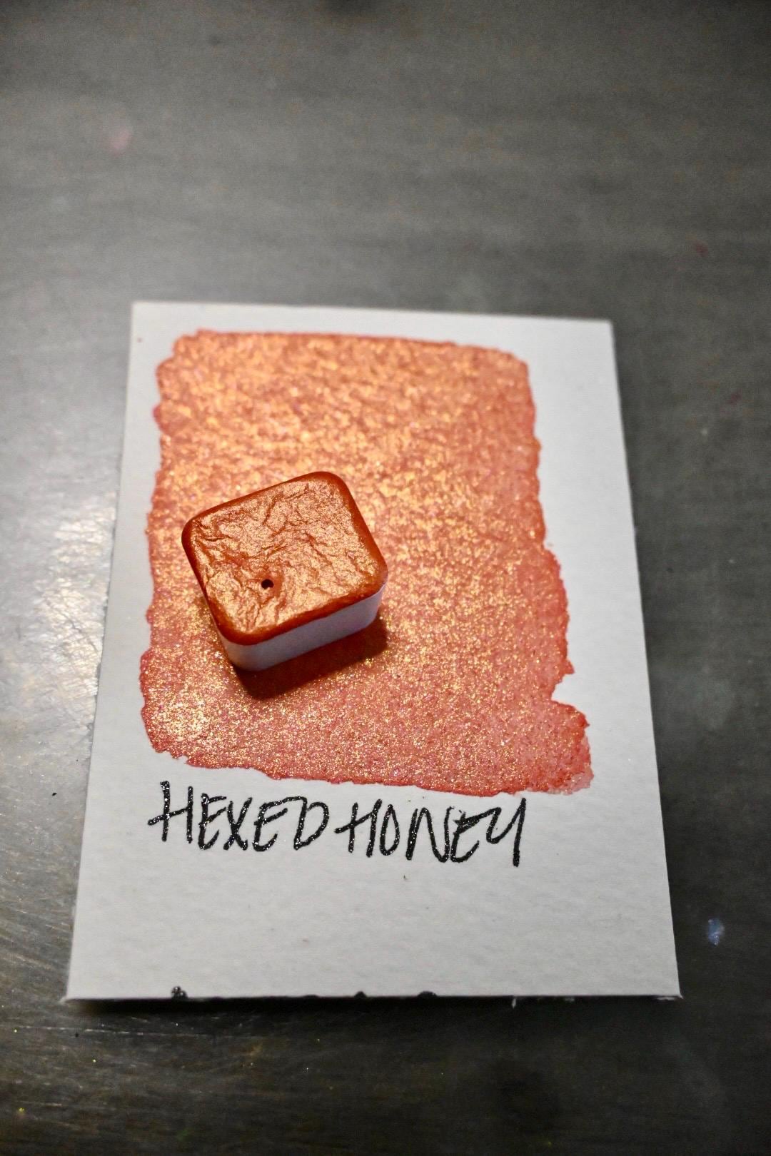 Hexed Honey | Spooky Season | Handmade Watercolors | Handmade Paint | Watercolors | Watercolor | Watercolor Artist |Shimmer Paint | Matte