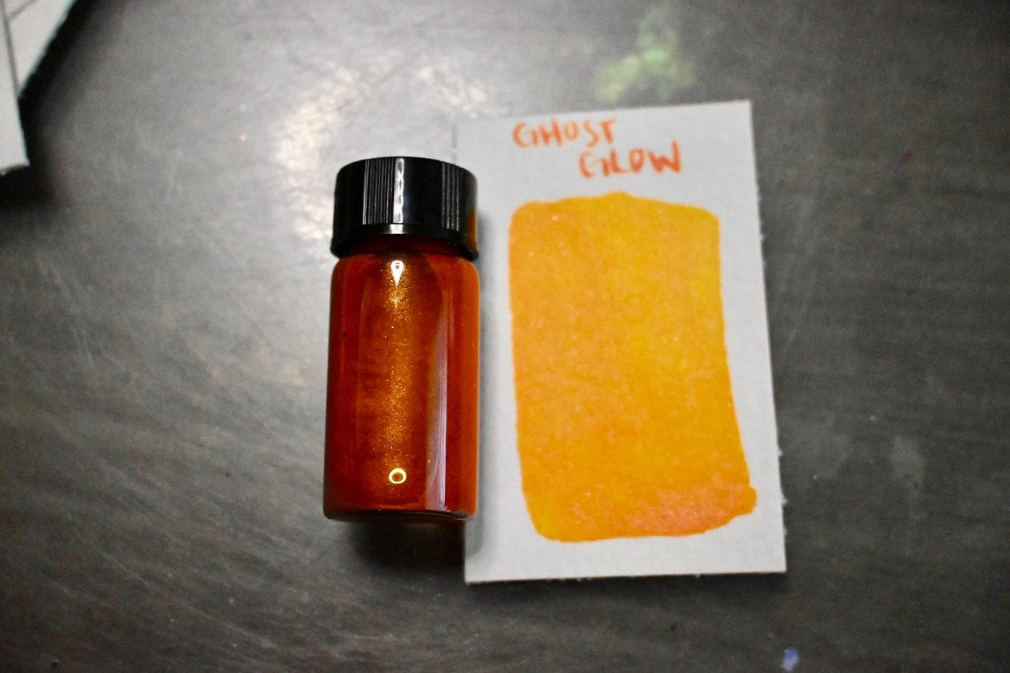 Ghost Glow | Dip Pen Ink | Handmade Ink | Calligrapby | Stencils | Handmade Cards| Watercolor Art | Colorshift Ink | Shimmer Ink | Nib Ink