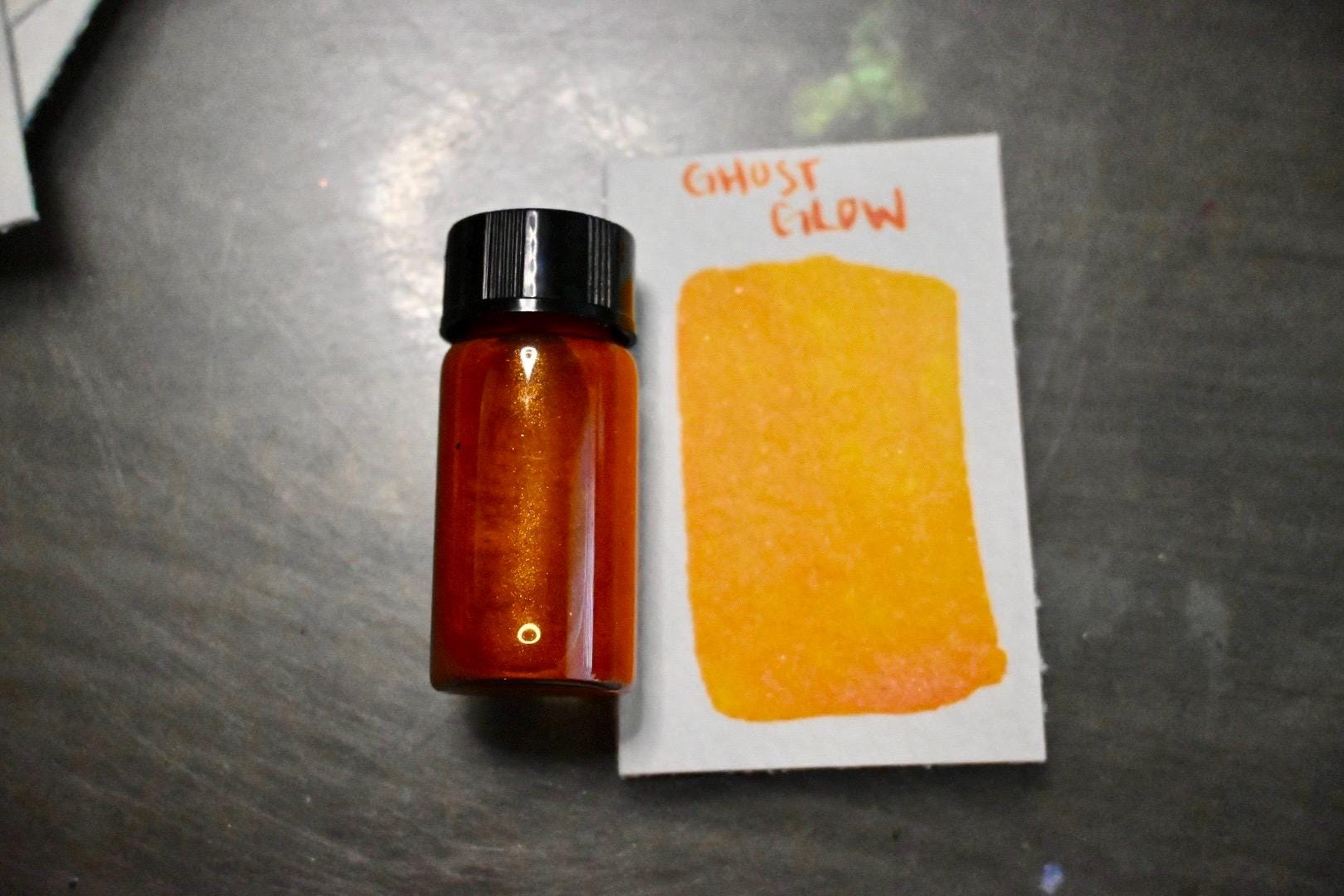 Ghost Glow | Dip Pen Ink | Handmade Ink | Calligrapby | Stencils | Handmade Cards| Watercolor Art | Colorshift Ink | Shimmer Ink | Nib Ink