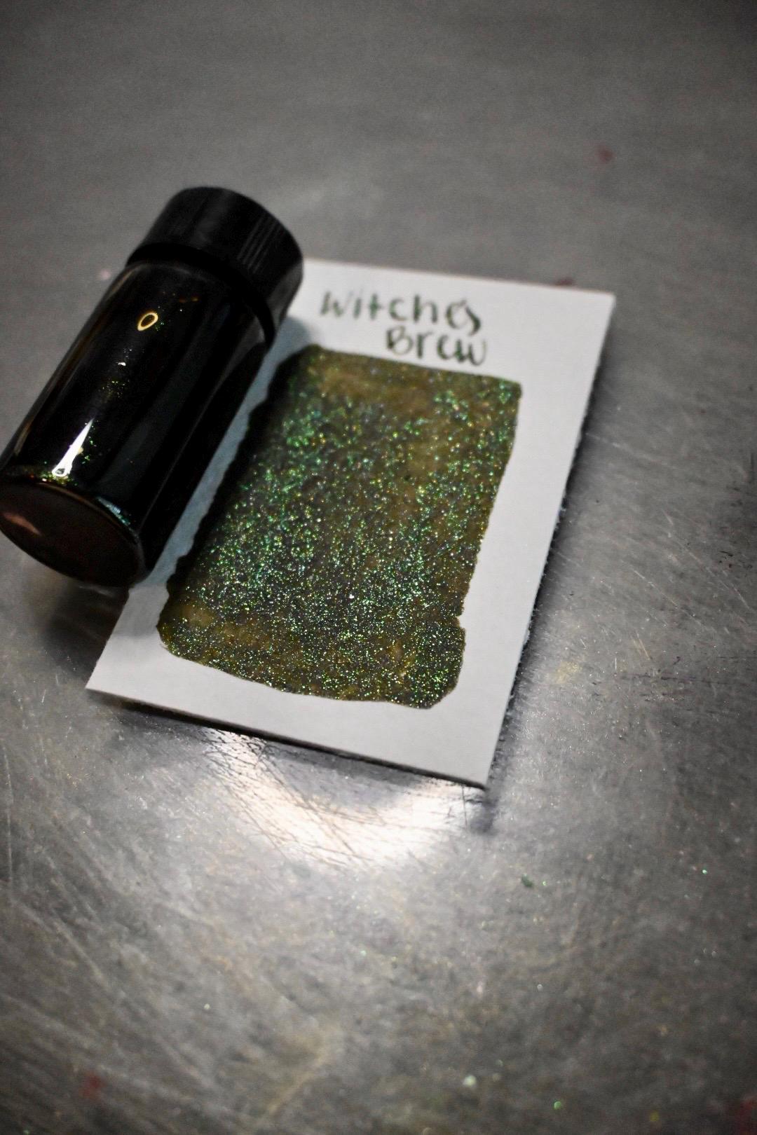 Witches Brew | Dip Pen Ink | Handmade Ink | Calligrapby | Stencils | Handmade Cards| Watercolor Art | Colorshift Ink | Shimmer Ink | Nib Ink