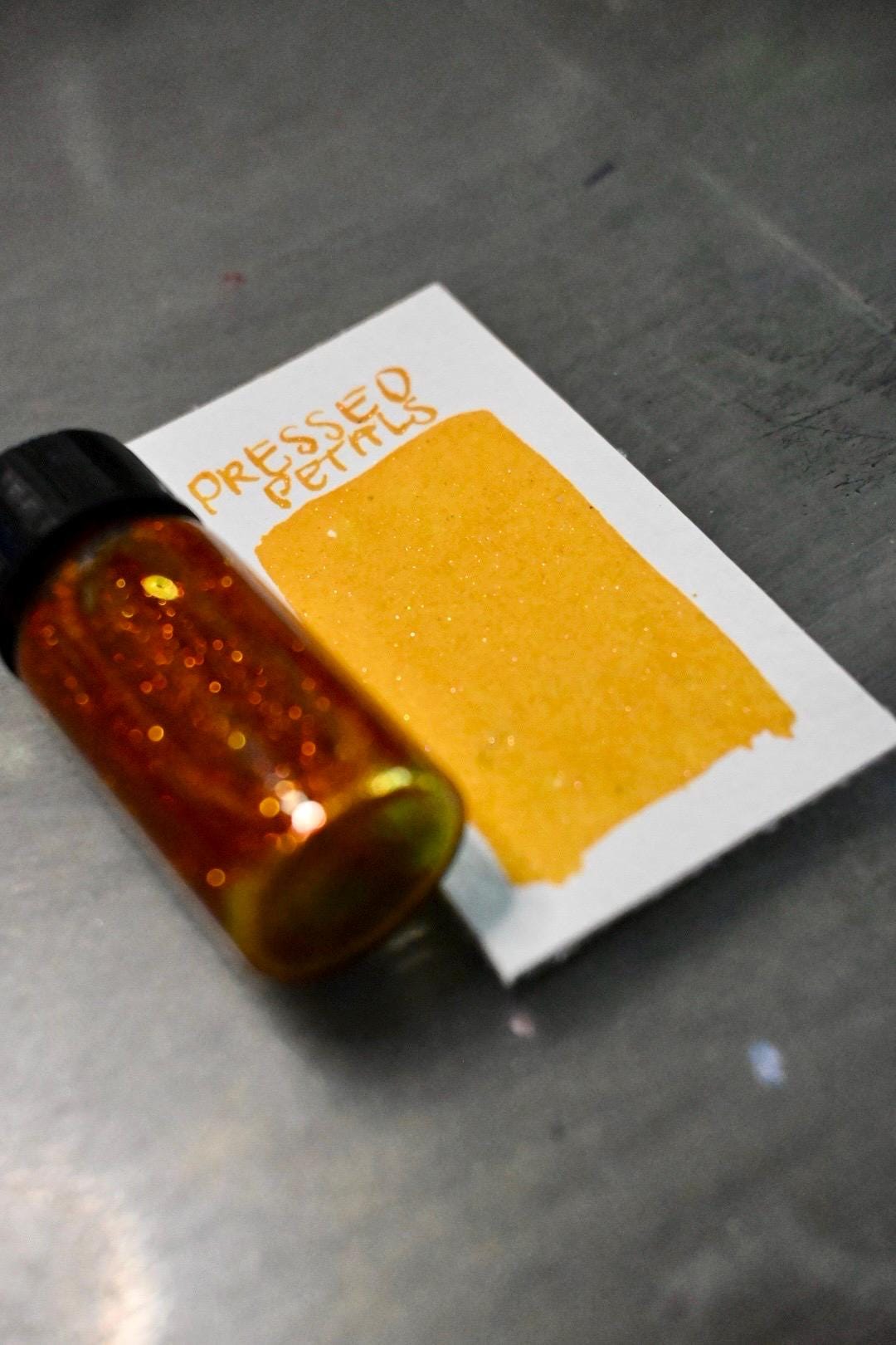 Pressed Petals | Dip Pen Ink | Handmade Ink | Calligrapby | Stencils | Handmade Cards| Watercolor | Colorshift Ink | Shimmer Ink | Nib Ink